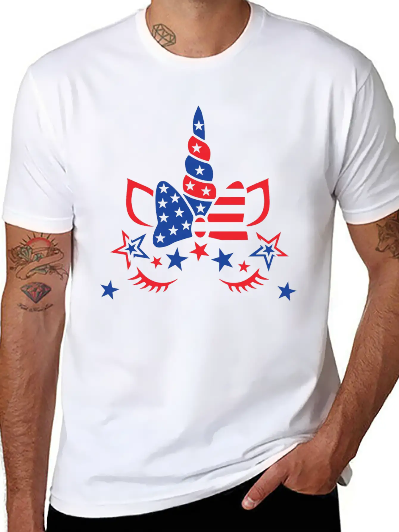 Unicorn American Classic Fit Graphic Tee For Daily Comfort – Unisex Cotton Shirt