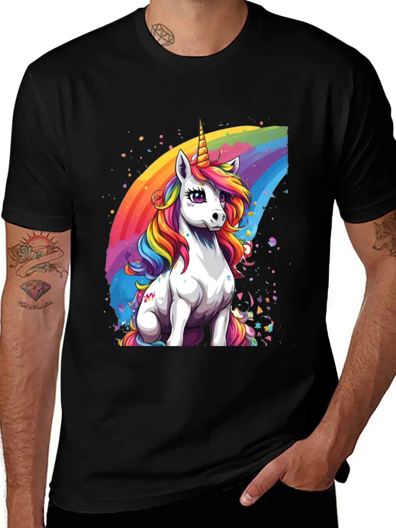 Unicorn Art Unisex Casual T-Shirt – Clean Design For Daily Comfort