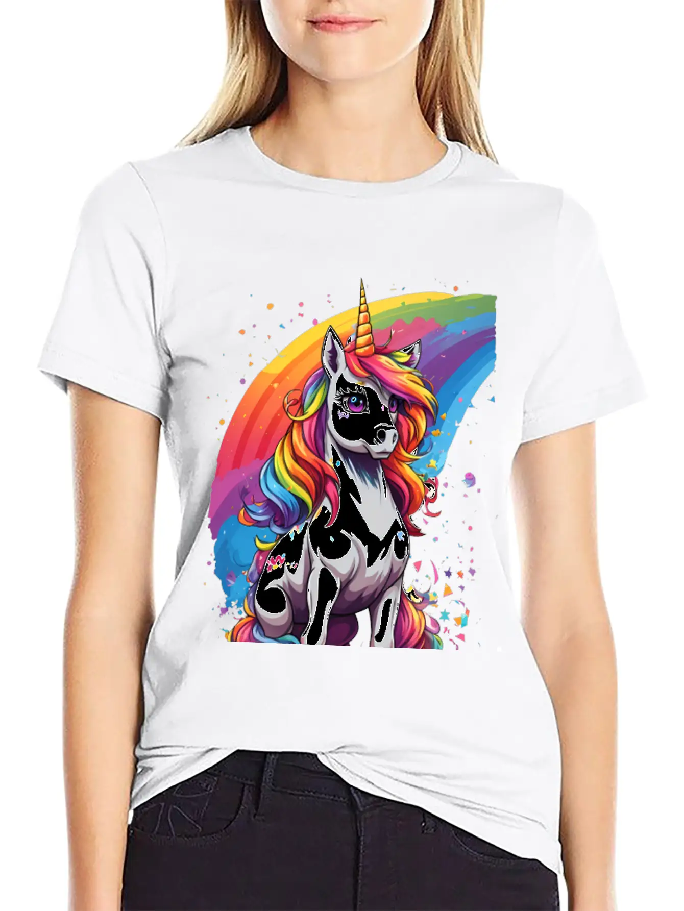 Unicorn Art Unisex Casual T-Shirt – Clean Design For Daily Comfort