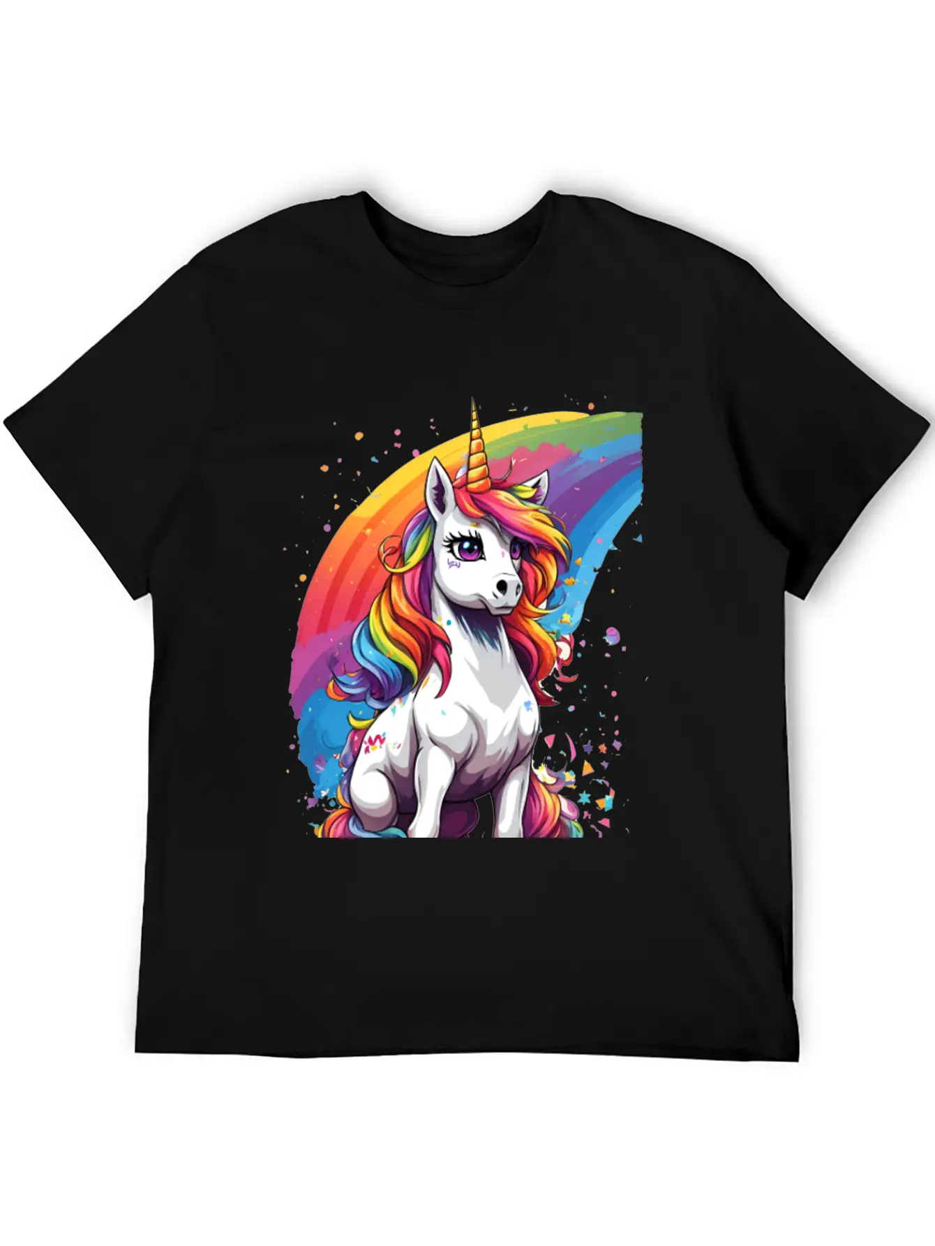 Unicorn Art Unisex Casual T-Shirt – Clean Design For Daily Comfort