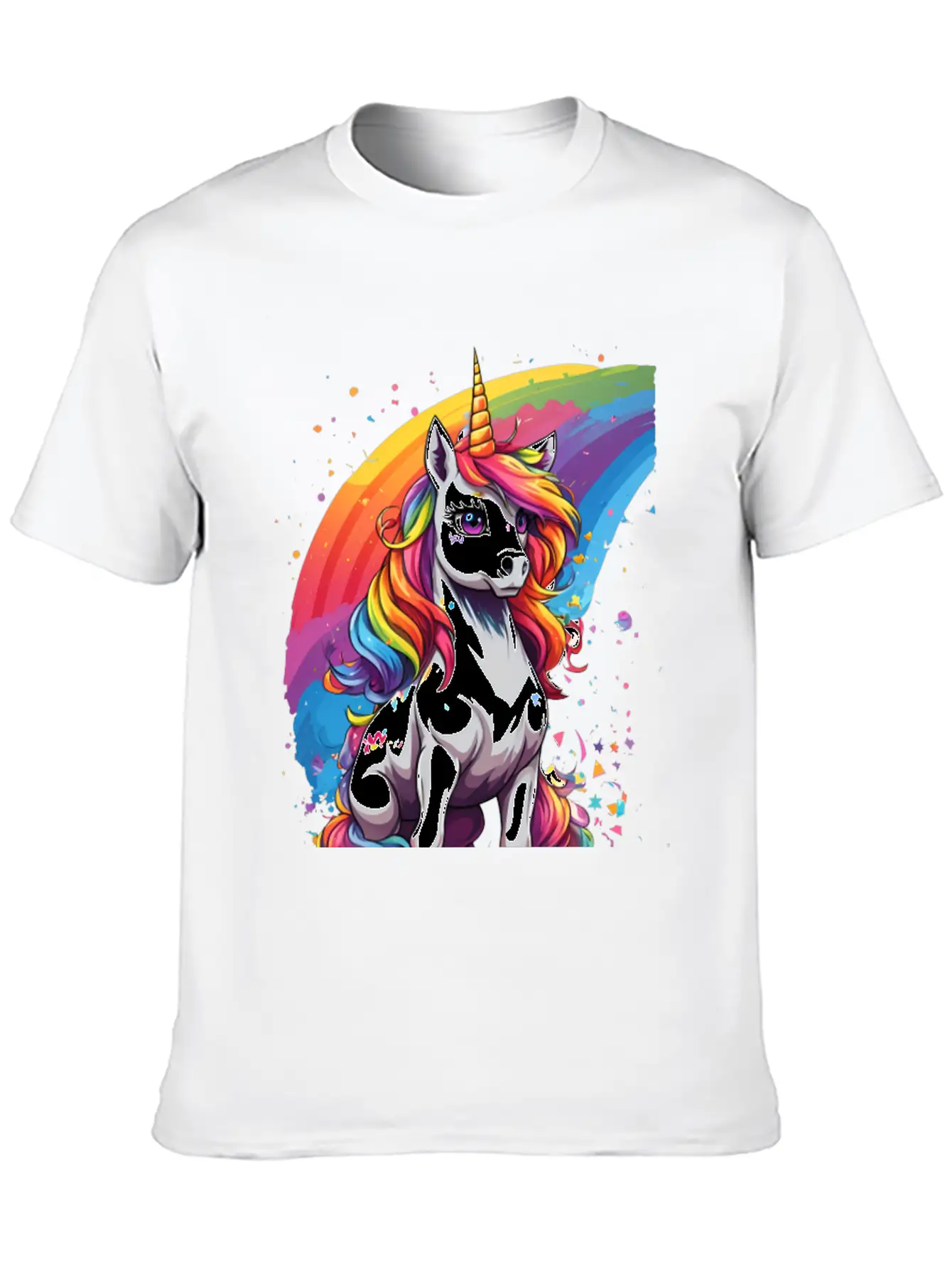 Unicorn Art Unisex Casual T-Shirt – Clean Design For Daily Comfort