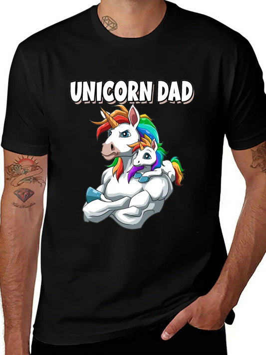 Unicorn Dad For A Unicorn Lovers Relaxed Everyday Tee – Lightweight And Durable Cotton