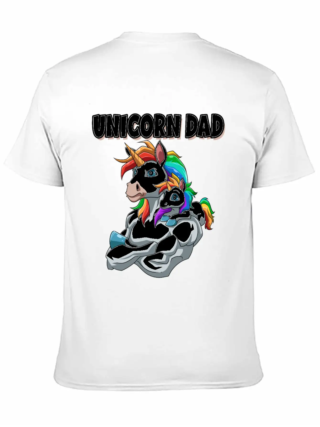 Unicorn Dad For A Unicorn Lovers Relaxed Everyday Tee – Lightweight And Durable Cotton