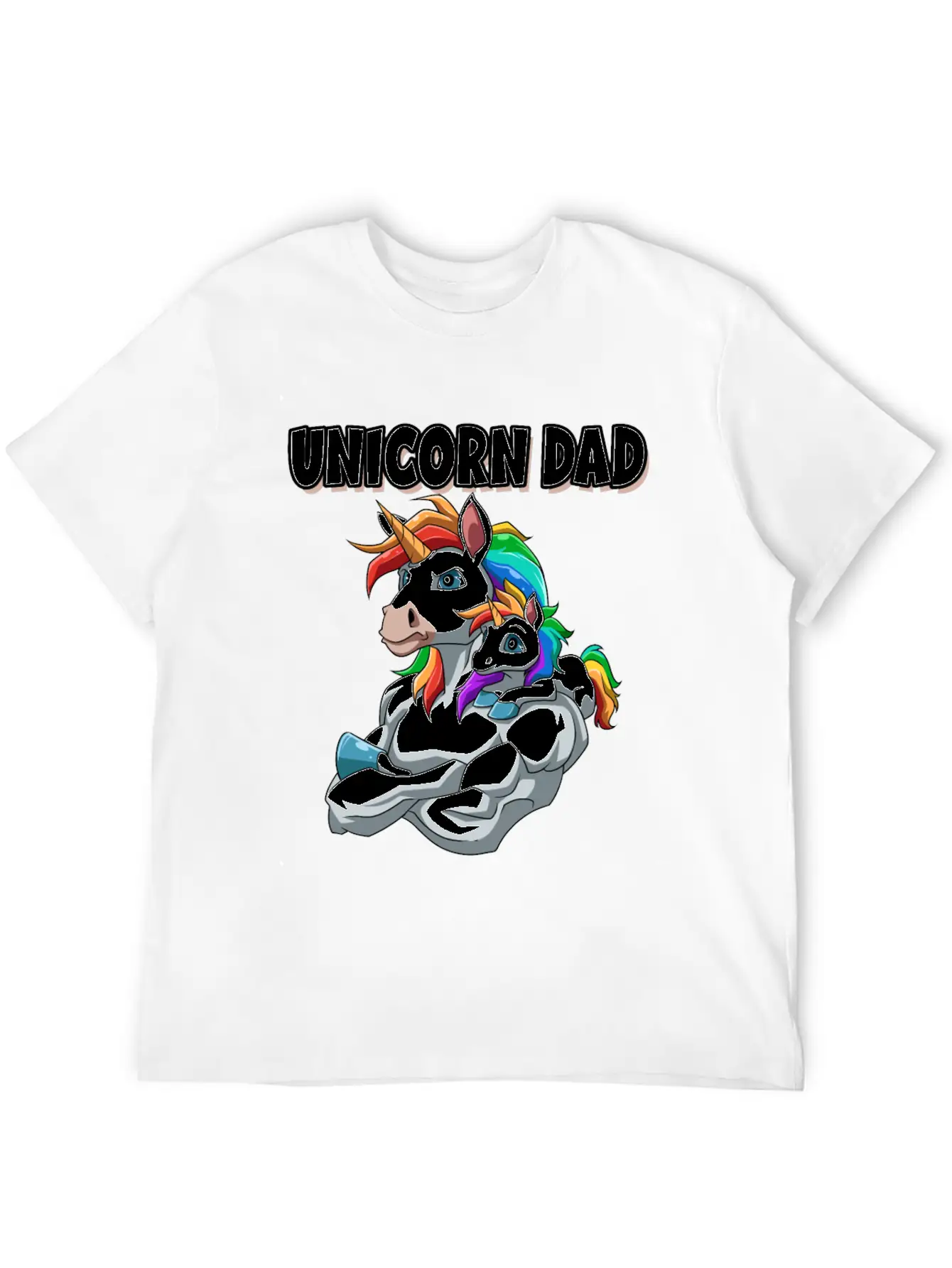 Unicorn Dad For A Unicorn Lovers Relaxed Everyday Tee – Lightweight And Durable Cotton