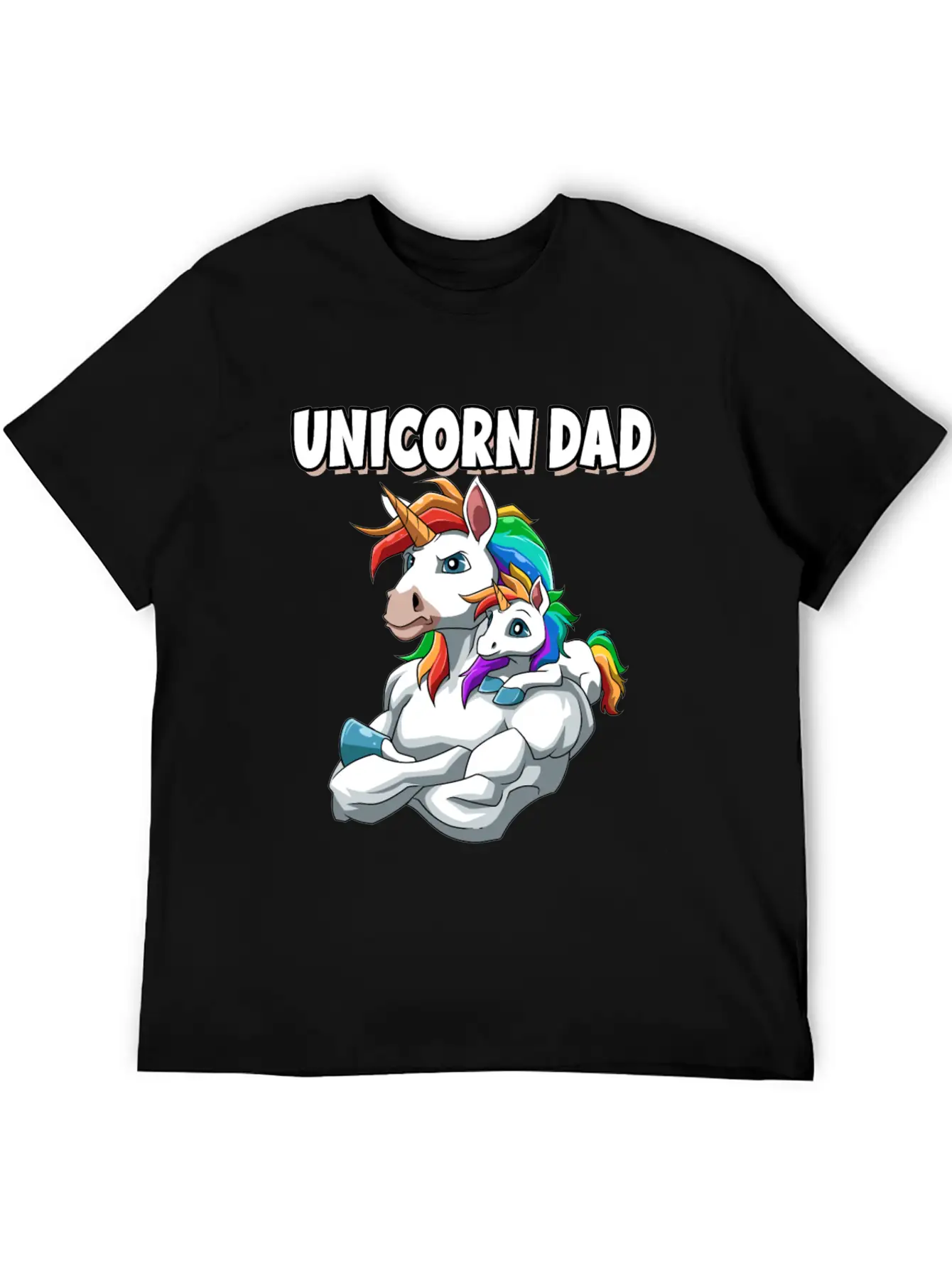 Unicorn Dad For A Unicorn Lovers Relaxed Everyday Tee – Lightweight And Durable Cotton