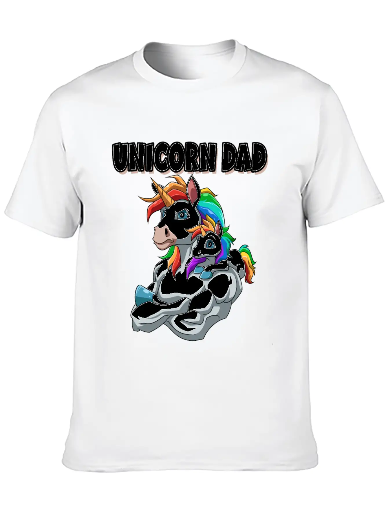Unicorn Dad For A Unicorn Lovers Relaxed Everyday Tee – Lightweight And Durable Cotton