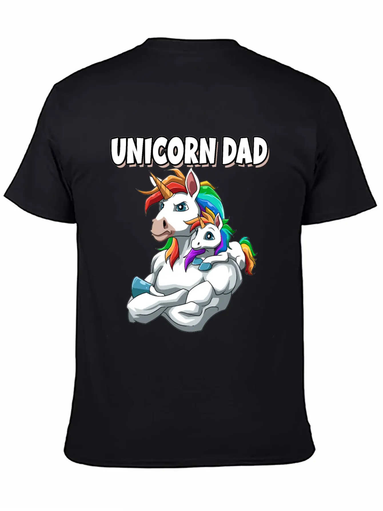Unicorn Dad For A Unicorn Lovers Relaxed Everyday Tee – Lightweight And Durable Cotton