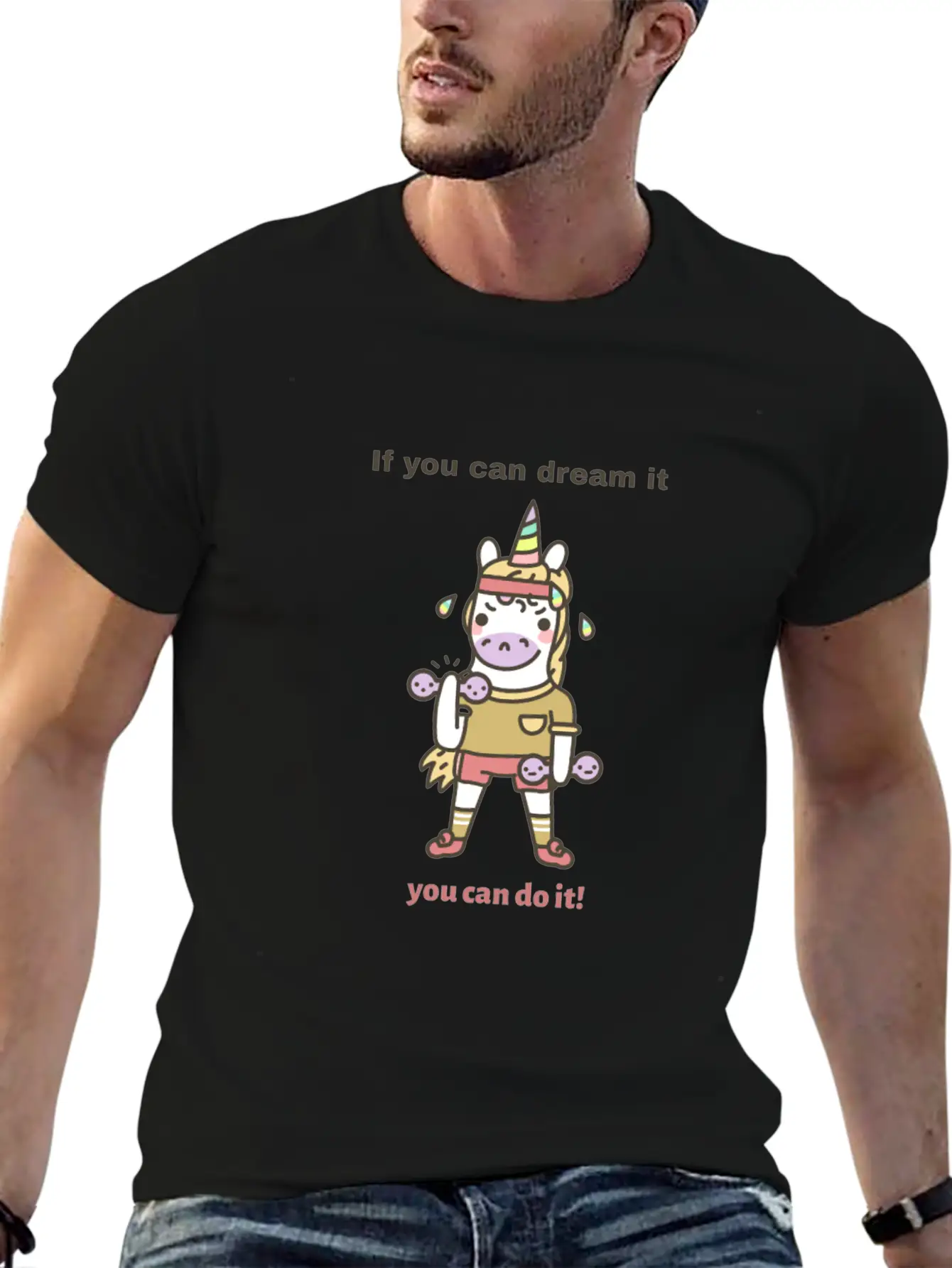 Unicorn Fitness Modern Fit Casual T-Shirt – Clean And Versatile Design