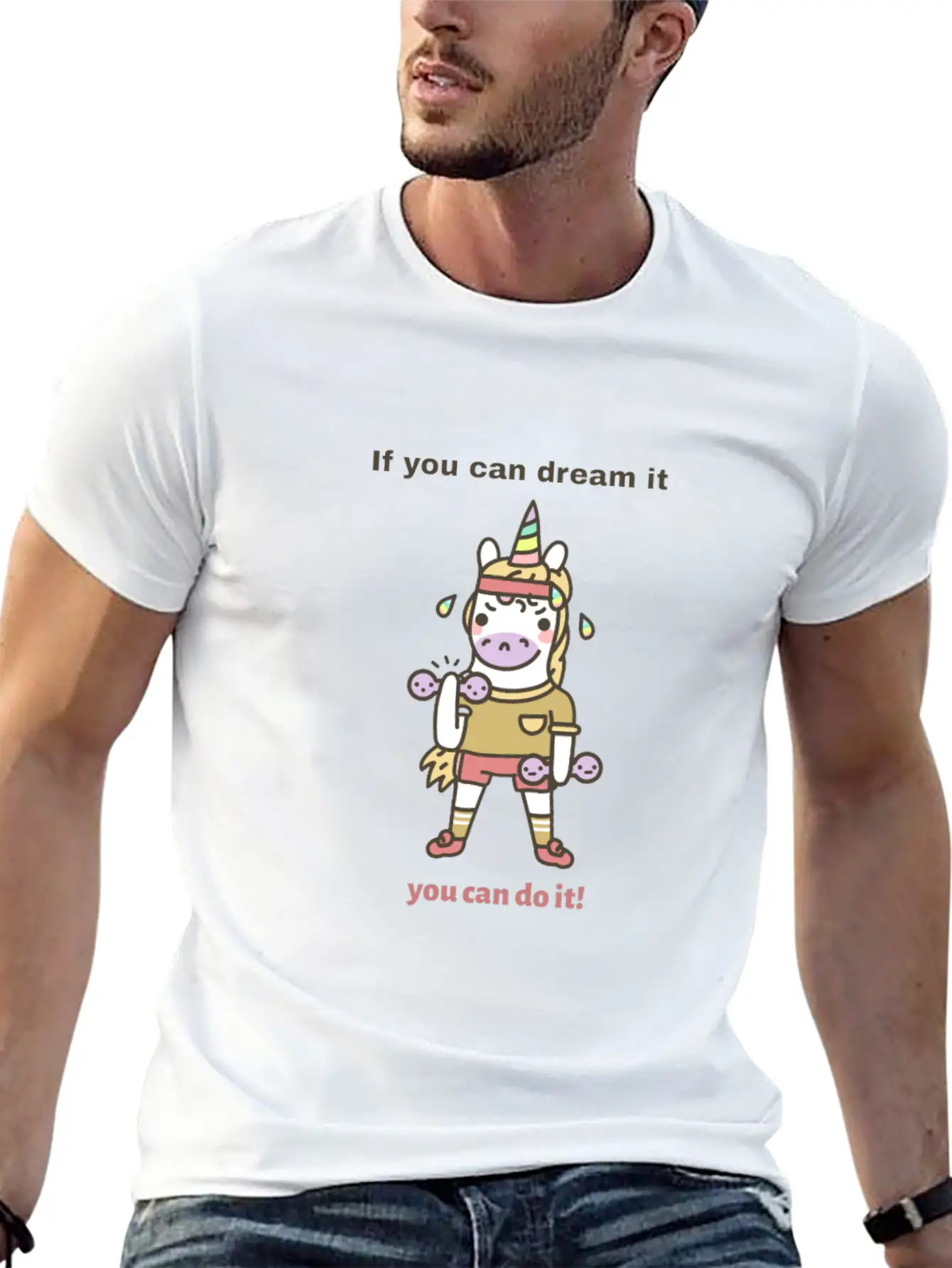 Unicorn Fitness Modern Fit Casual T-Shirt – Clean And Versatile Design