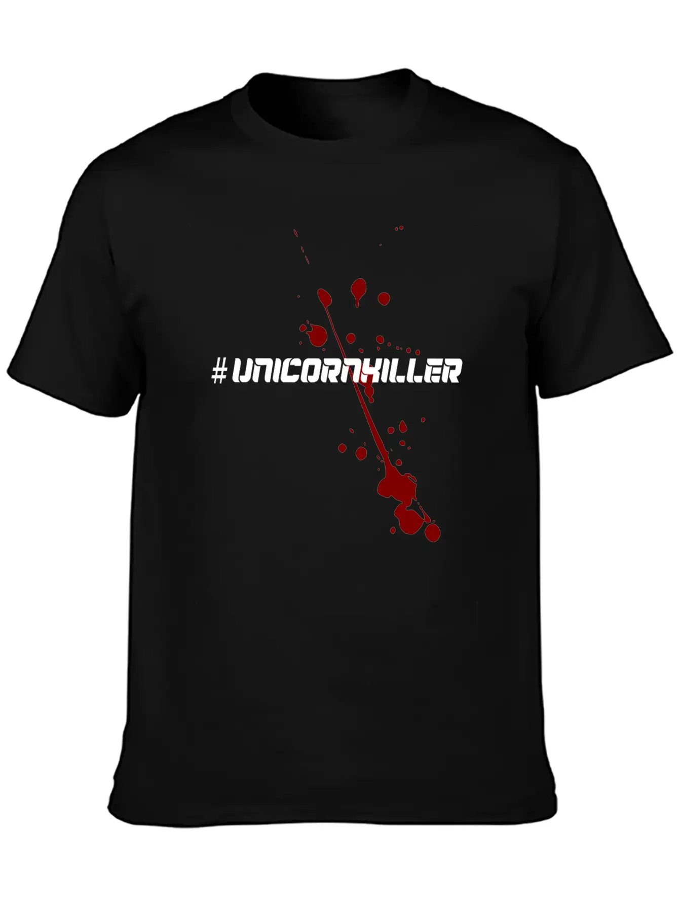 Unicorn Hater Hate Unicorn T-shirt Design Splatter Modern Fit Casual T-Shirt ��� Clean And Versatile Design