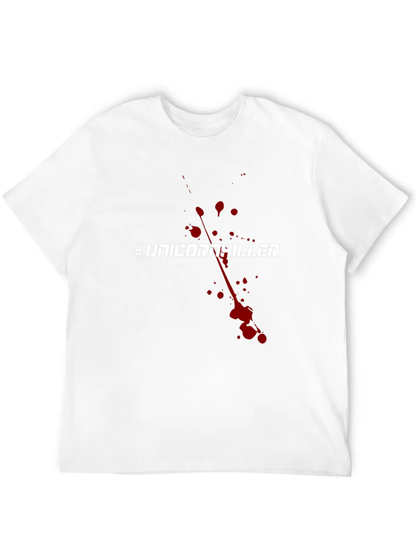 Unicorn Hater Hate Unicorn T-shirt Design Splatter Modern Fit Casual T-Shirt ��� Clean And Versatile Design