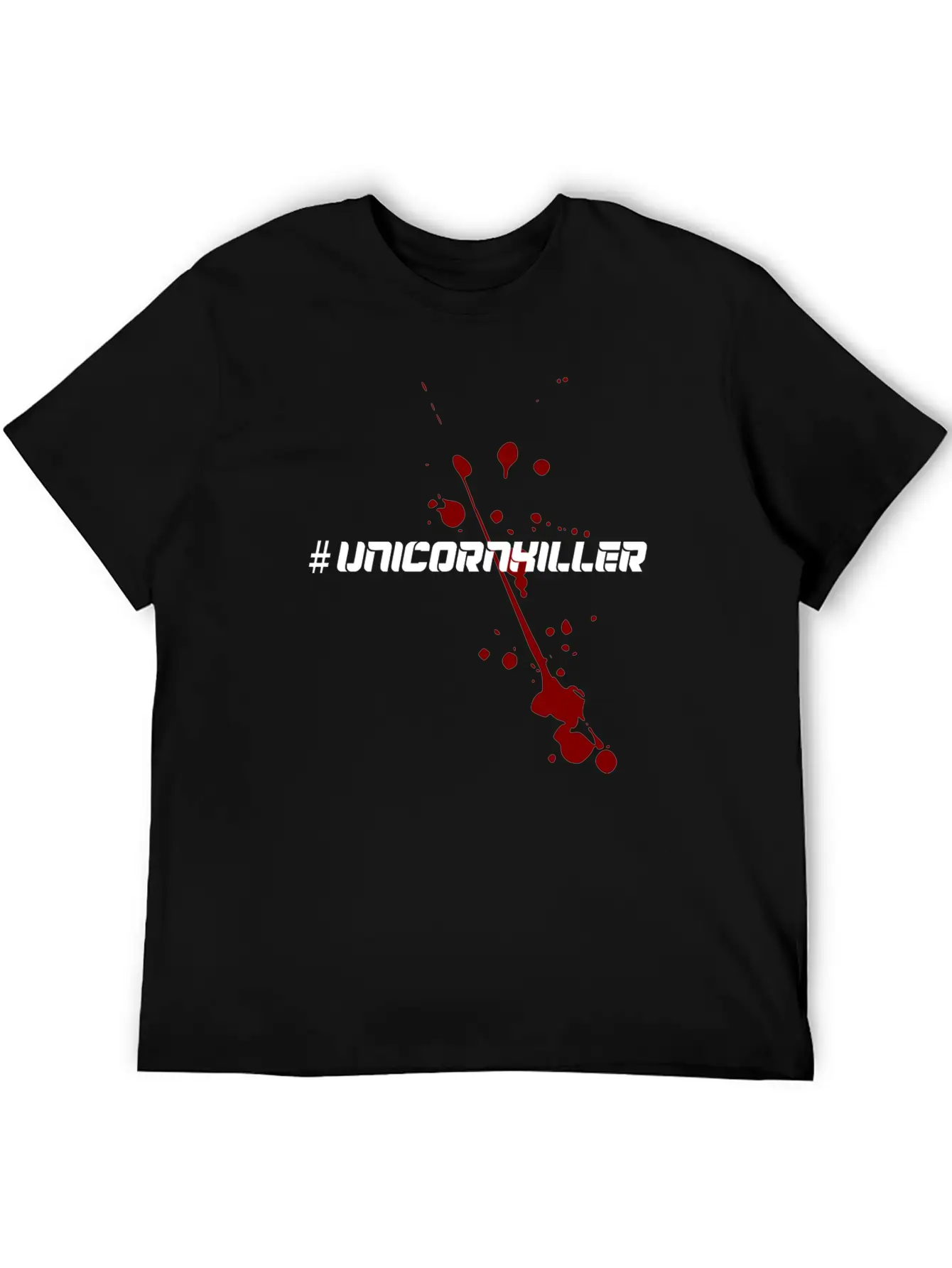 Unicorn Hater Hate Unicorn T-shirt Design Splatter Modern Fit Casual T-Shirt ��� Clean And Versatile Design