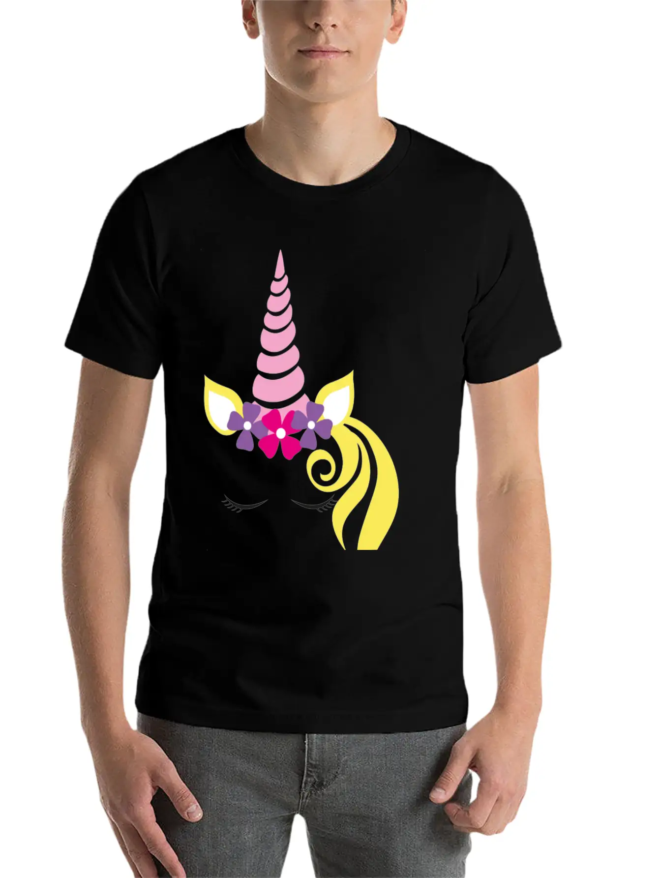 Unicorn Lightweight Cotton T-Shirt – Daily Comfort Graphic Shirt
