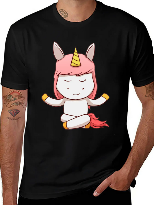 Unicorn Meditation Modern Fit Casual T-Shirt – Clean And Versatile Design