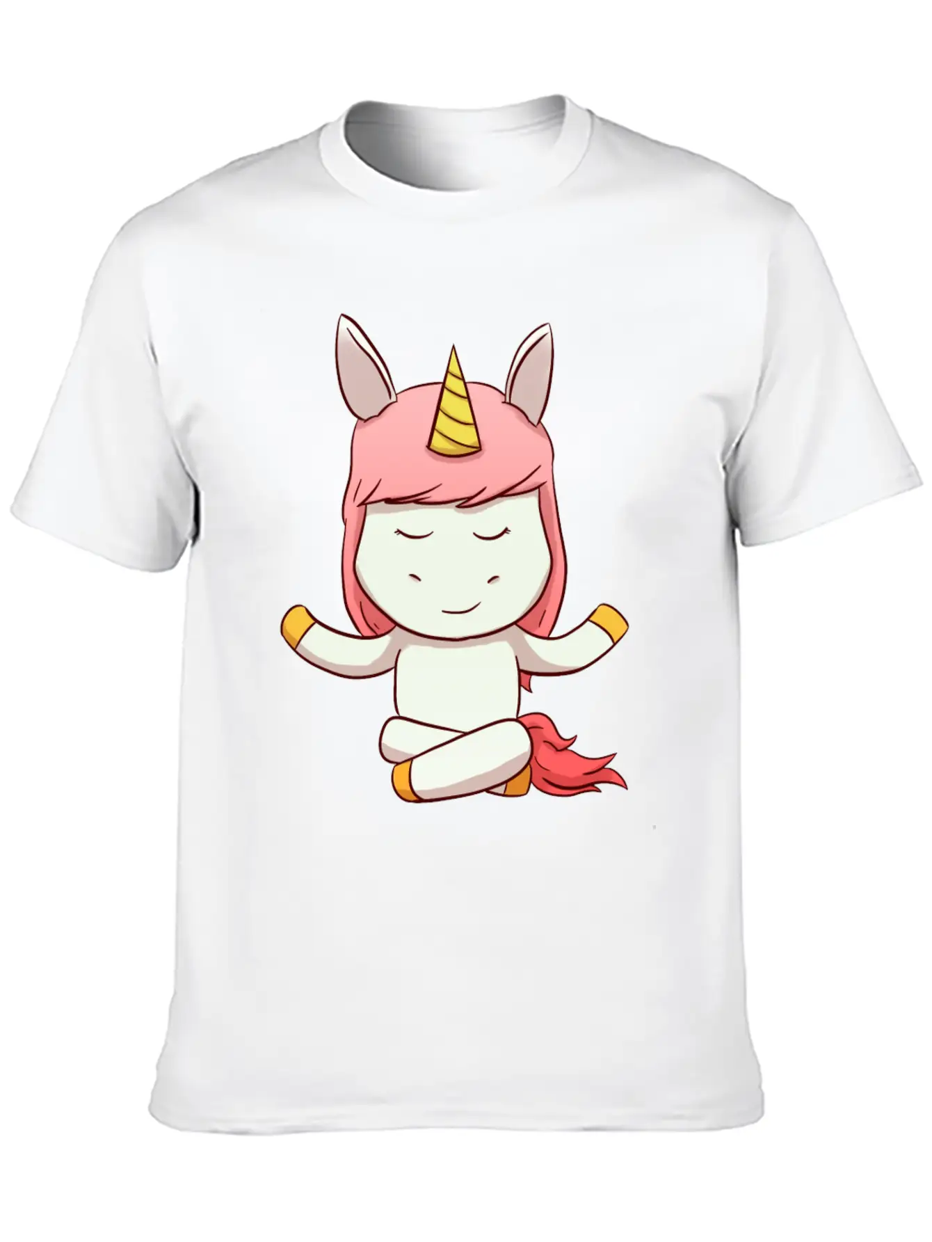 Unicorn Meditation Modern Fit Casual T-Shirt – Clean And Versatile Design