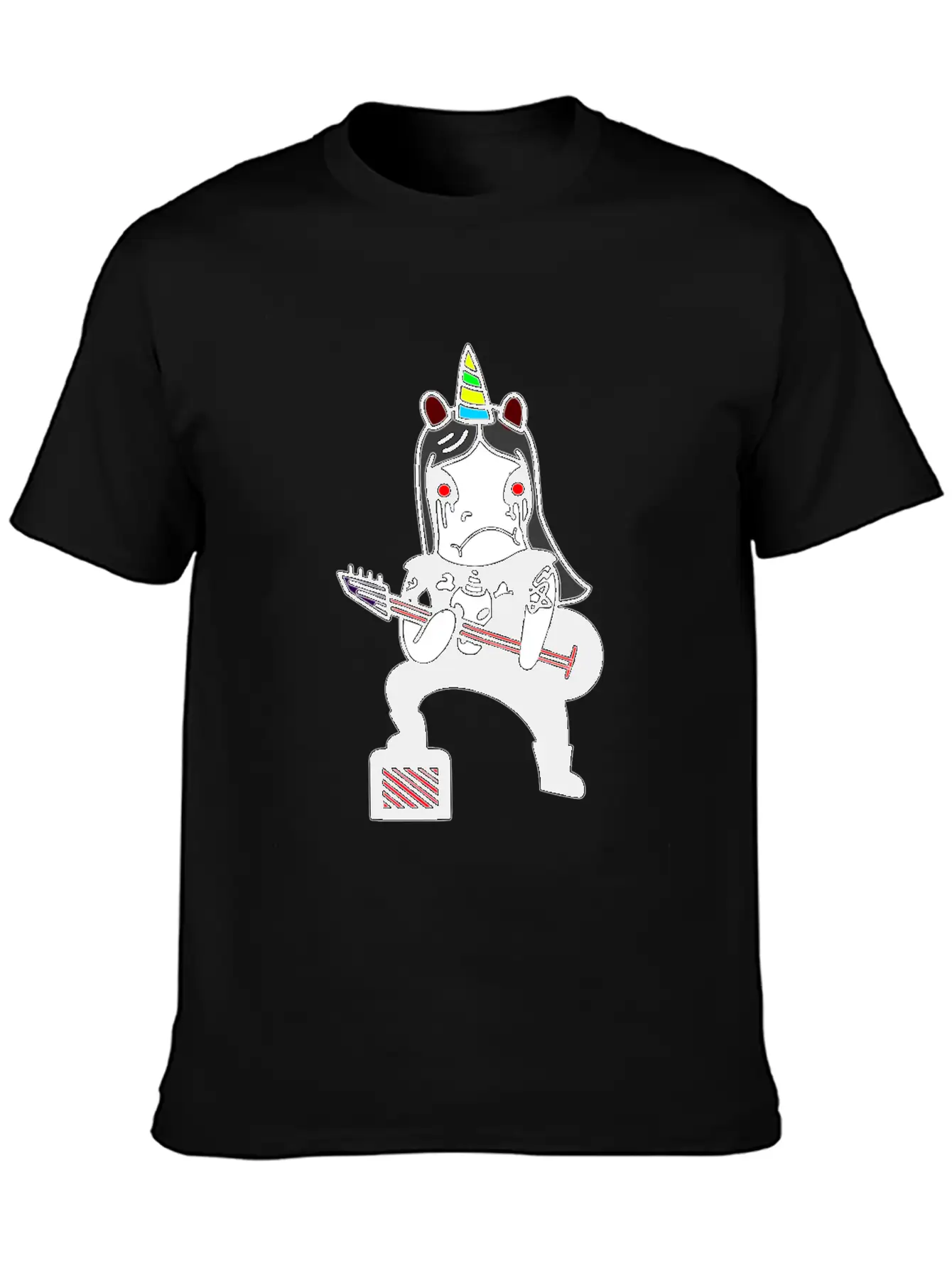 Unicorn Metal Black Metal Extreme Metal True Evil Unisex Casual T-Shirt – Clean Design For Daily Comfort