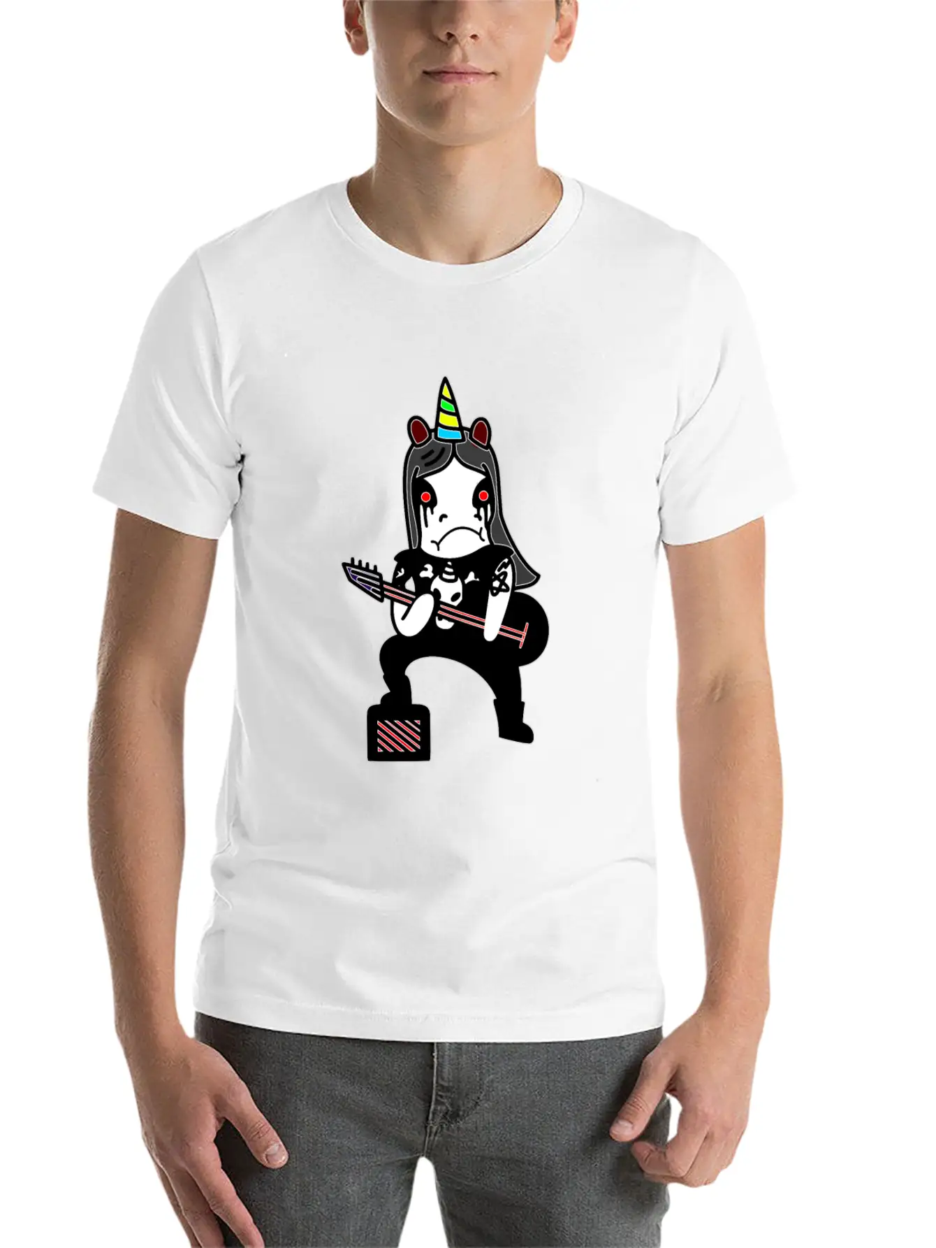 Unicorn Metal Black Metal Extreme Metal True Evil Unisex Casual T-Shirt – Clean Design For Daily Comfort
