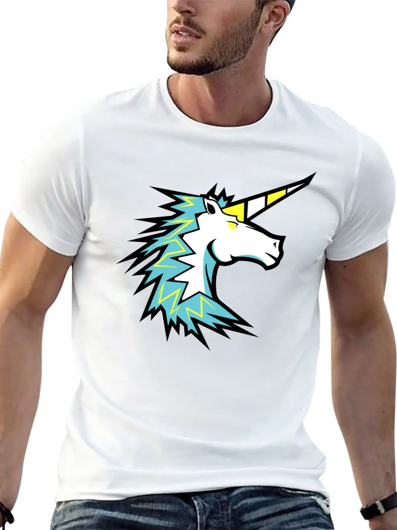 Unicorn Modern Fit Casual T-Shirt – Clean And Versatile Design
