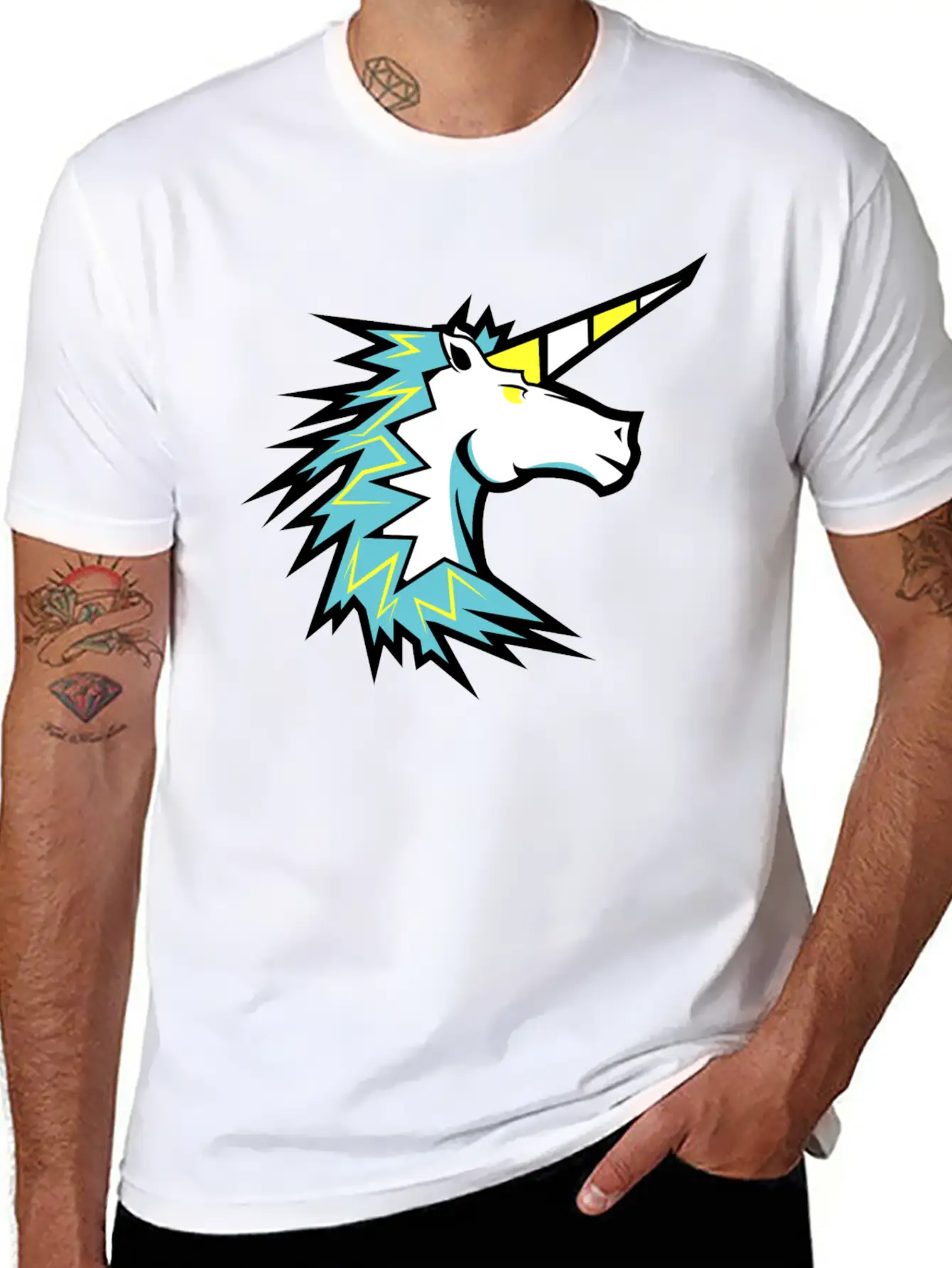 Unicorn Modern Fit Casual T-Shirt – Clean And Versatile Design