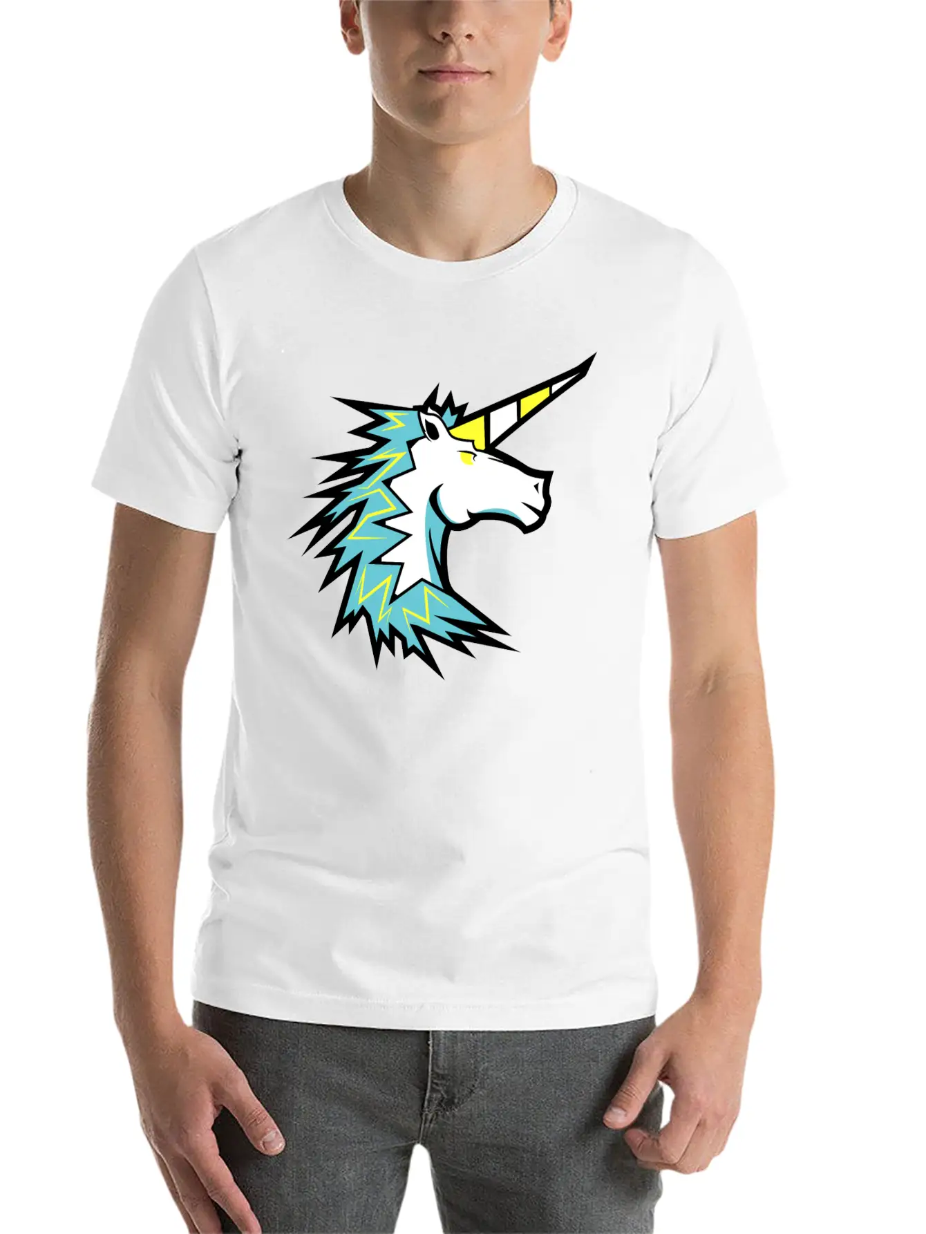 Unicorn Modern Fit Casual T-Shirt – Clean And Versatile Design
