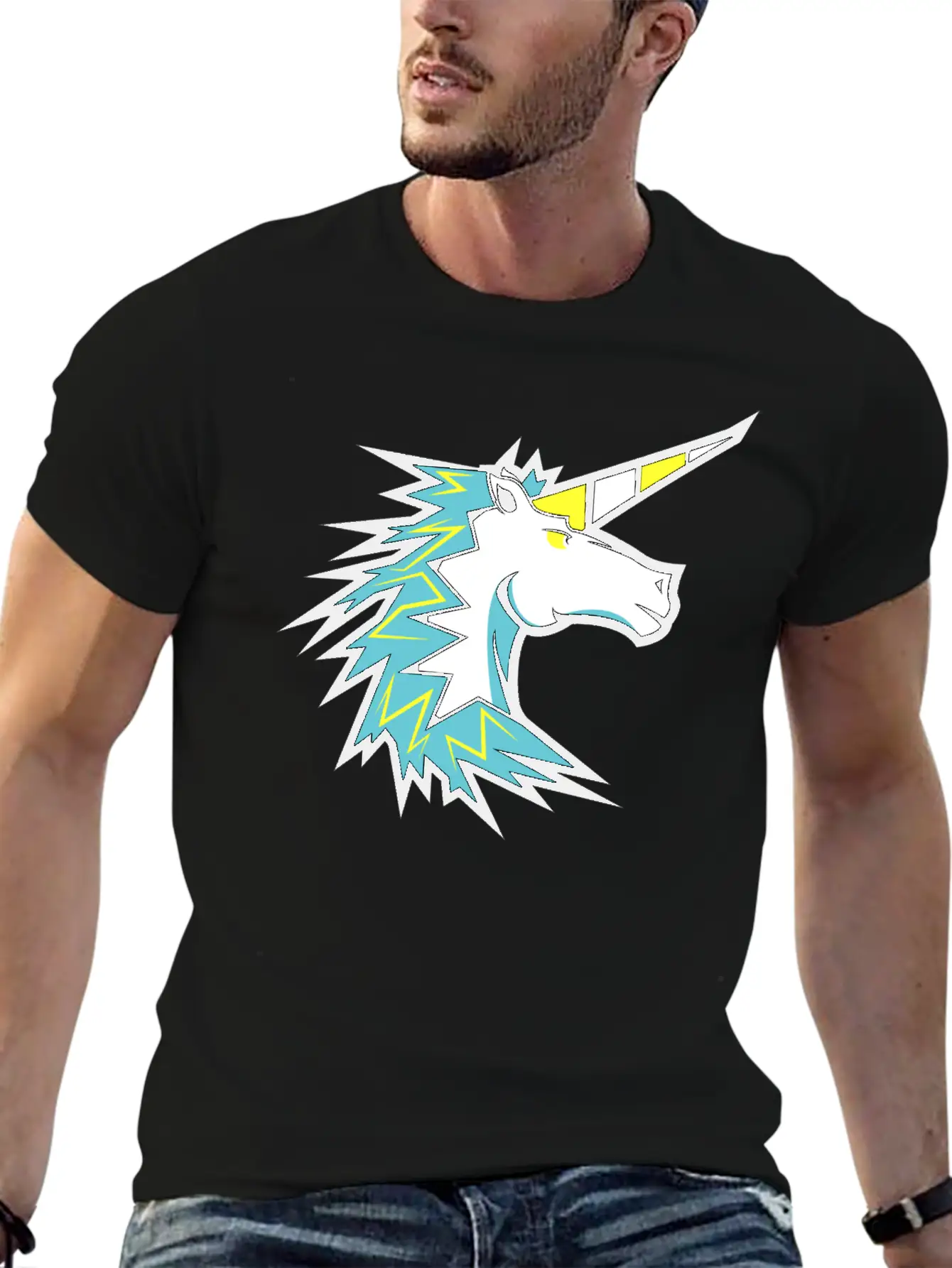 Unicorn Modern Fit Casual T-Shirt – Clean And Versatile Design