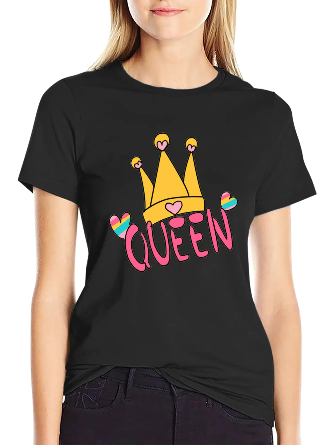 Unicorn Queen Hat LGBT Love Symbol Unisex Casual T-Shirt – Clean Design For Daily Comfort