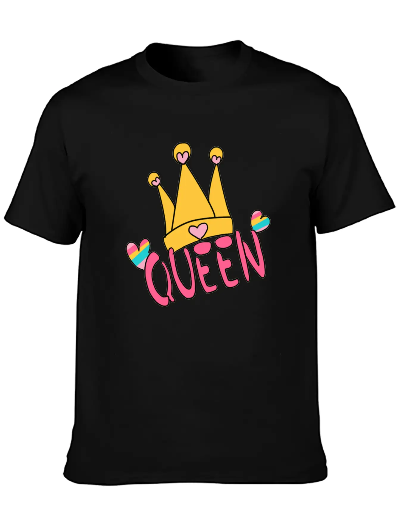 Unicorn Queen Hat LGBT Love Symbol Unisex Casual T-Shirt – Clean Design For Daily Comfort