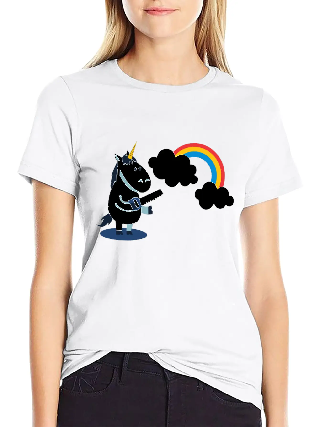 Unicorn Rainbow Classic Fit Graphic Tee For Daily Comfort – Unisex Cotton Shirt