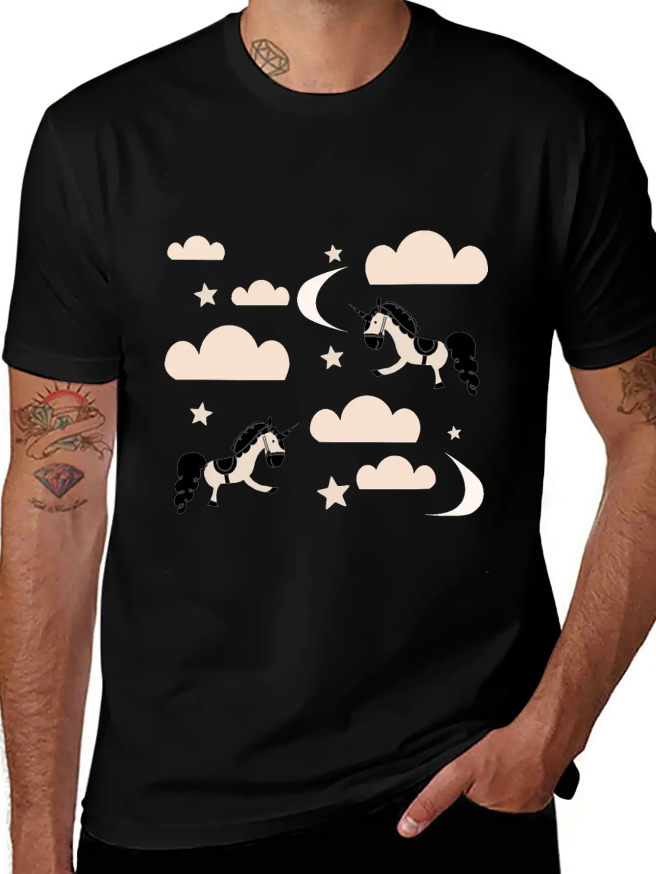 Unicorn Rainbow Soft Cotton Short Sleeve Tee – Unisex Wardrobe Staple