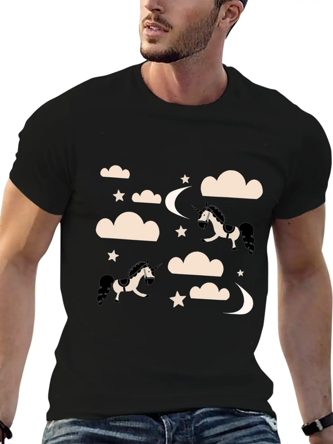 Unicorn Rainbow Soft Cotton Short Sleeve Tee – Unisex Wardrobe Staple