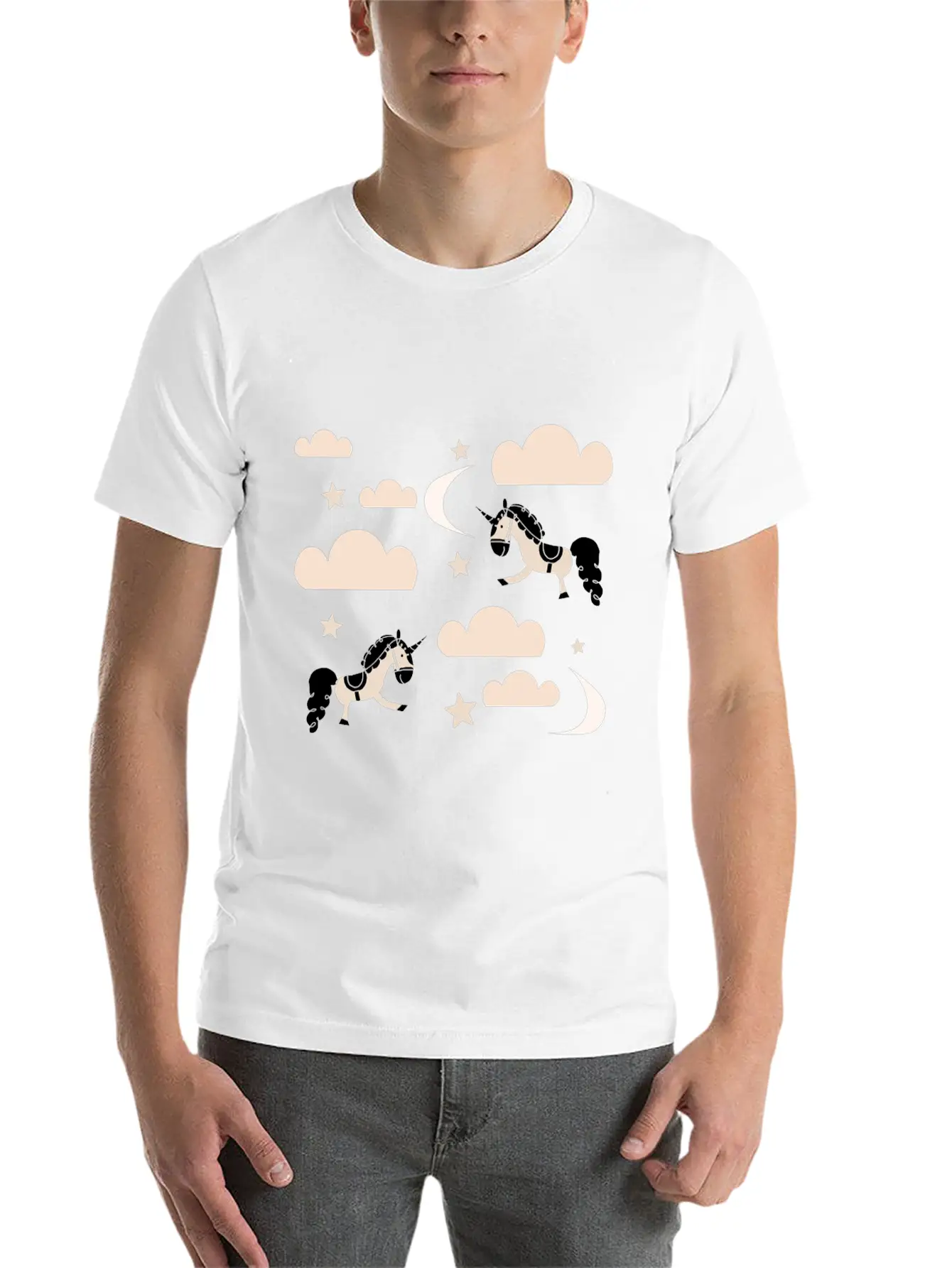 Unicorn Rainbow Soft Cotton Short Sleeve Tee – Unisex Wardrobe Staple