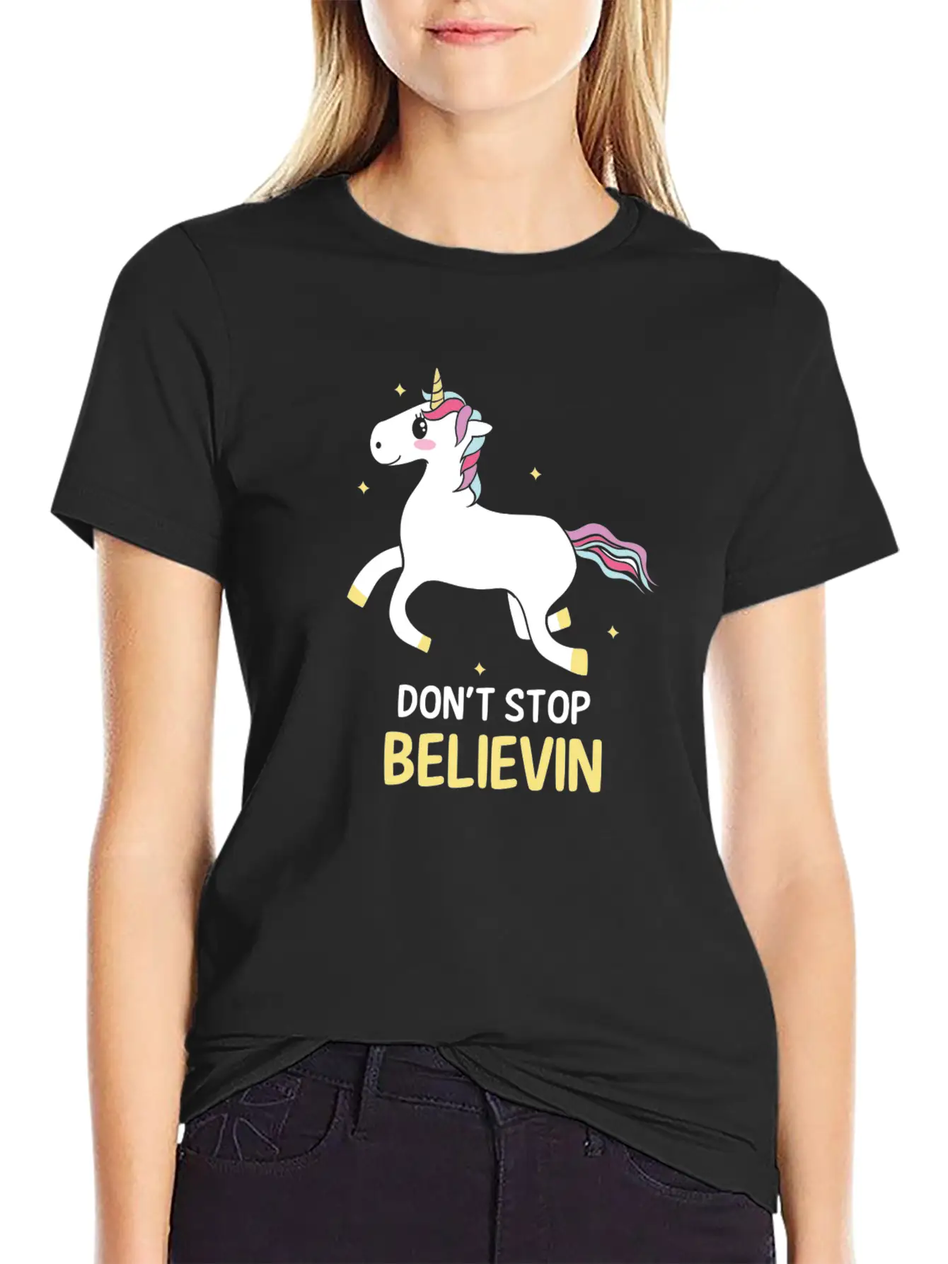 Unicorn Soft Cotton Short Sleeve Tee – Unisex Wardrobe Staple