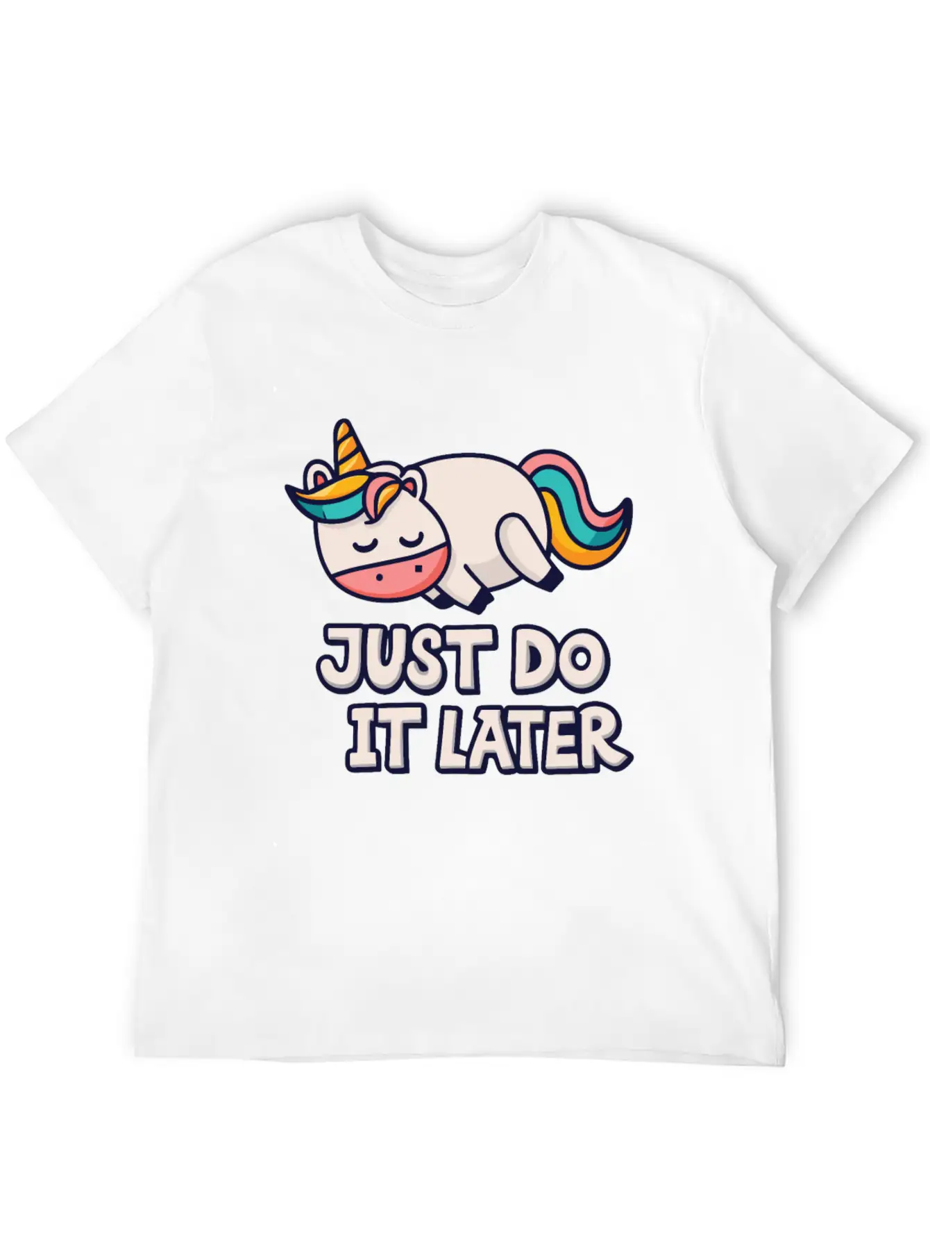 Unicorn Thick Unicorn Chilling Out Basic Graphic T-Shirt – Daily Comfort In Soft Cotton