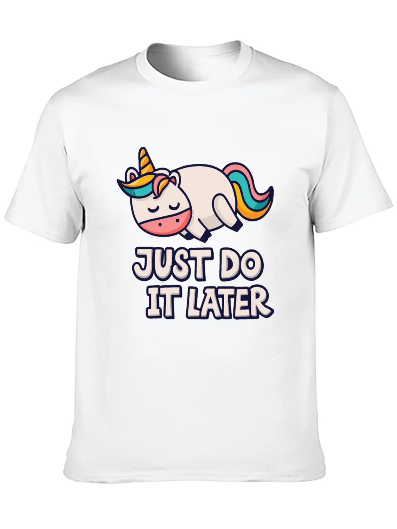 Unicorn Thick Unicorn Chilling Out Basic Graphic T-Shirt – Daily Comfort In Soft Cotton