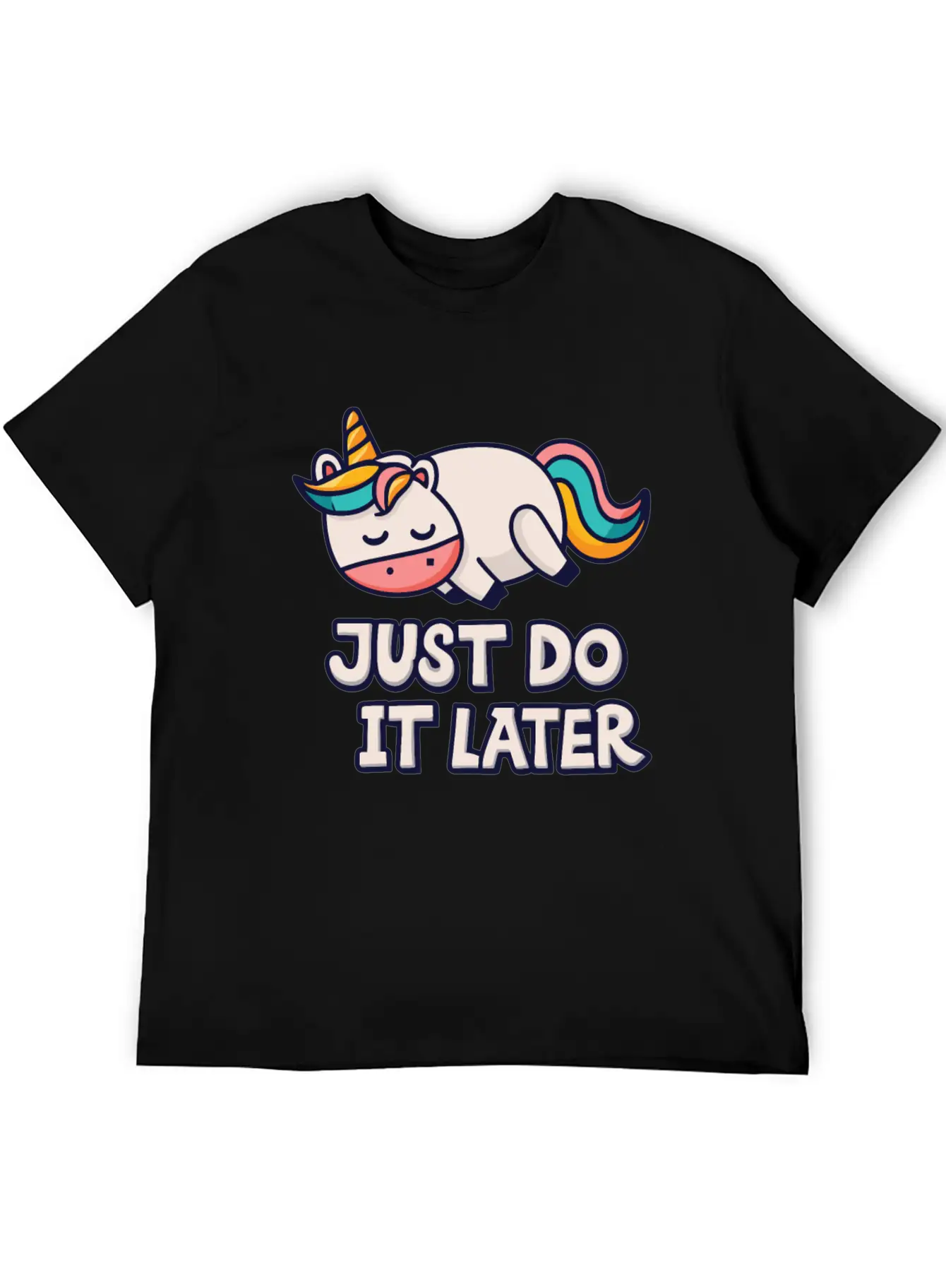 Unicorn Thick Unicorn Chilling Out Basic Graphic T-Shirt – Daily Comfort In Soft Cotton