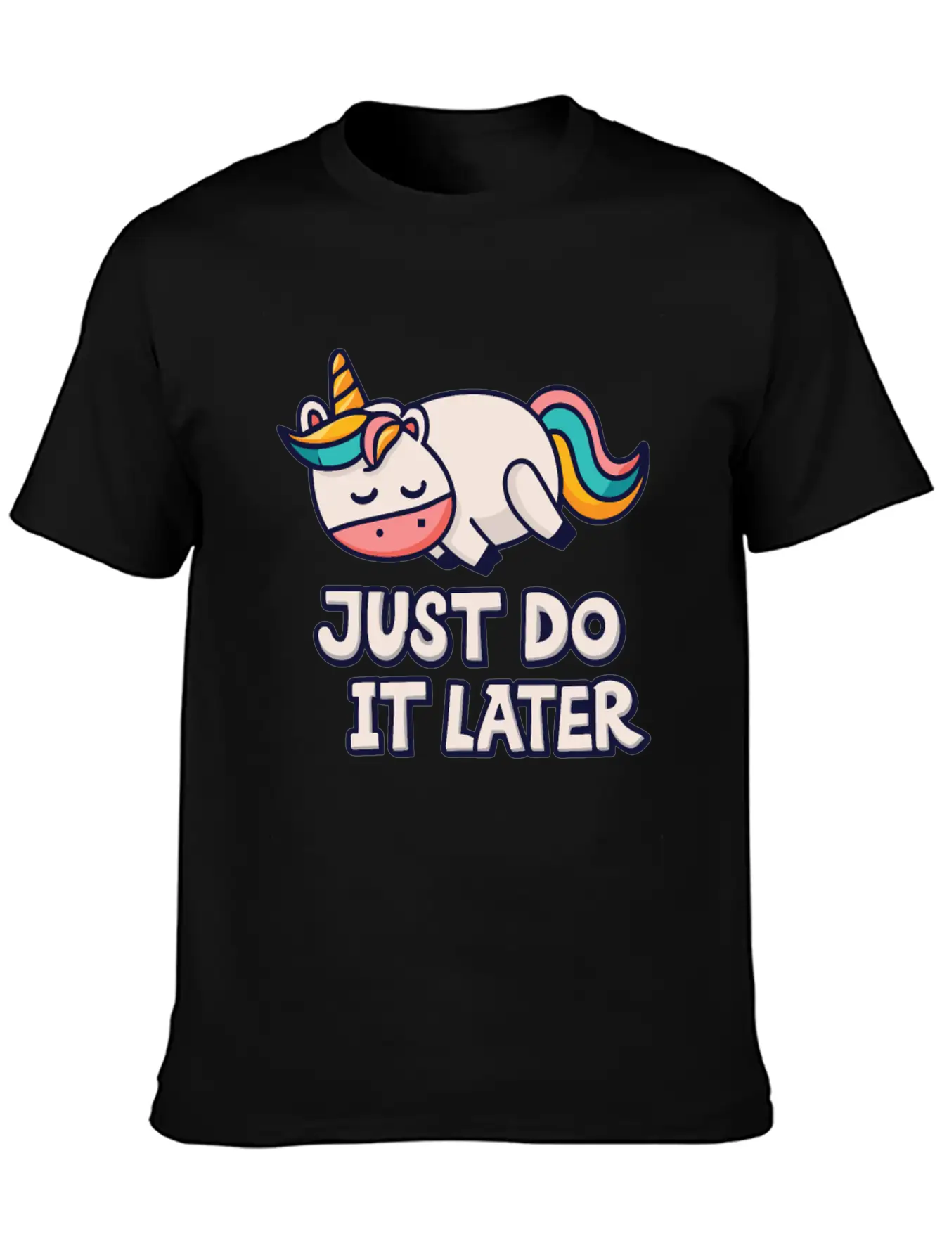 Unicorn Thick Unicorn Chilling Out Basic Graphic T-Shirt – Daily Comfort In Soft Cotton