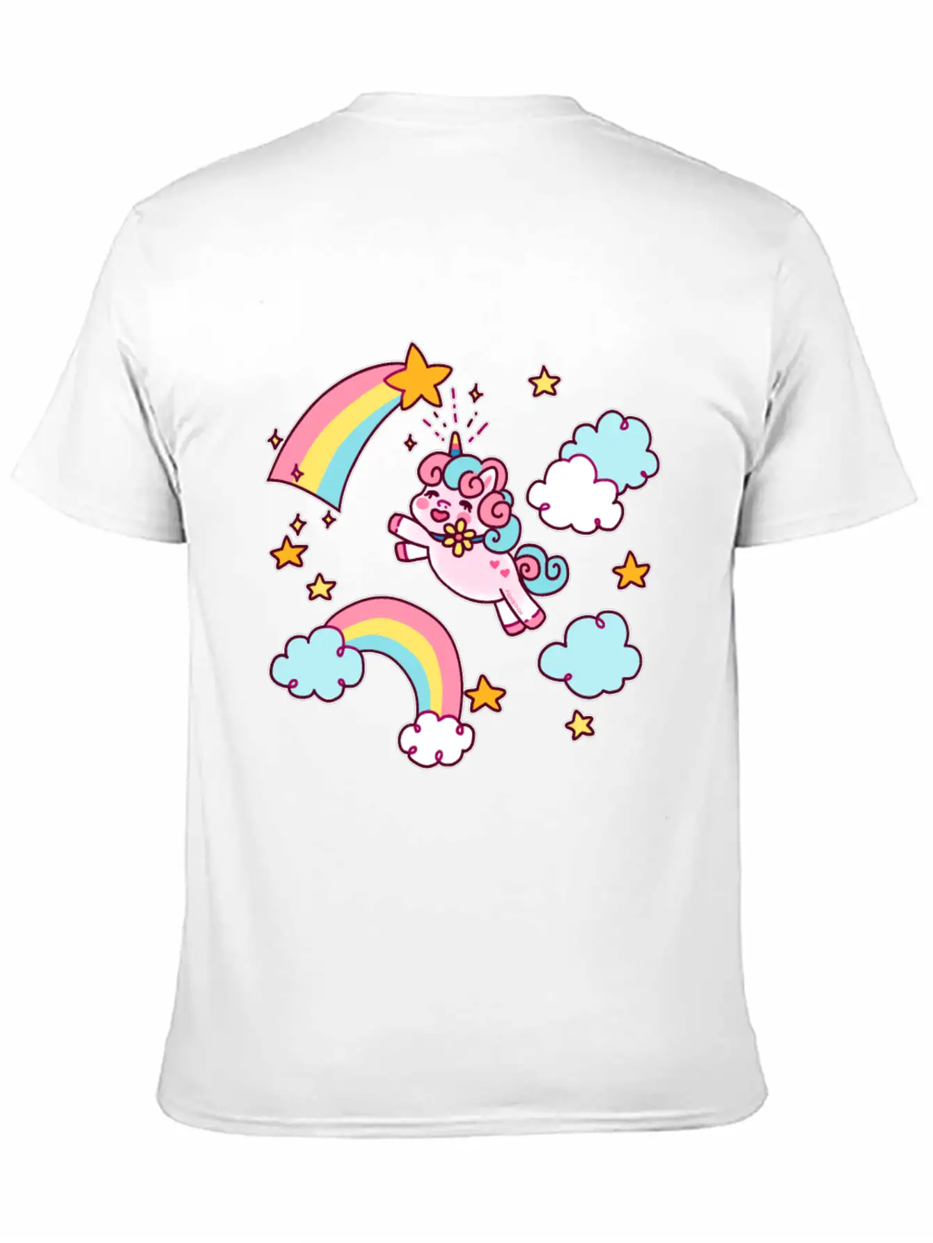 Unicorn Unicorn Rainbow Shooting Star Gift Relaxed Everyday Tee – Lightweight And Durable Cotton