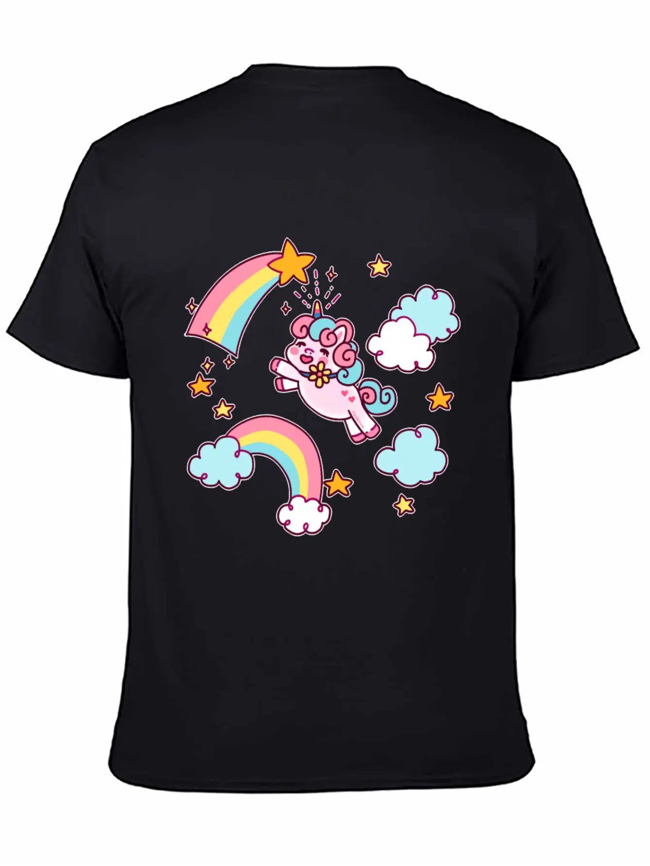 Unicorn Unicorn Rainbow Shooting Star Gift Relaxed Everyday Tee – Lightweight And Durable Cotton