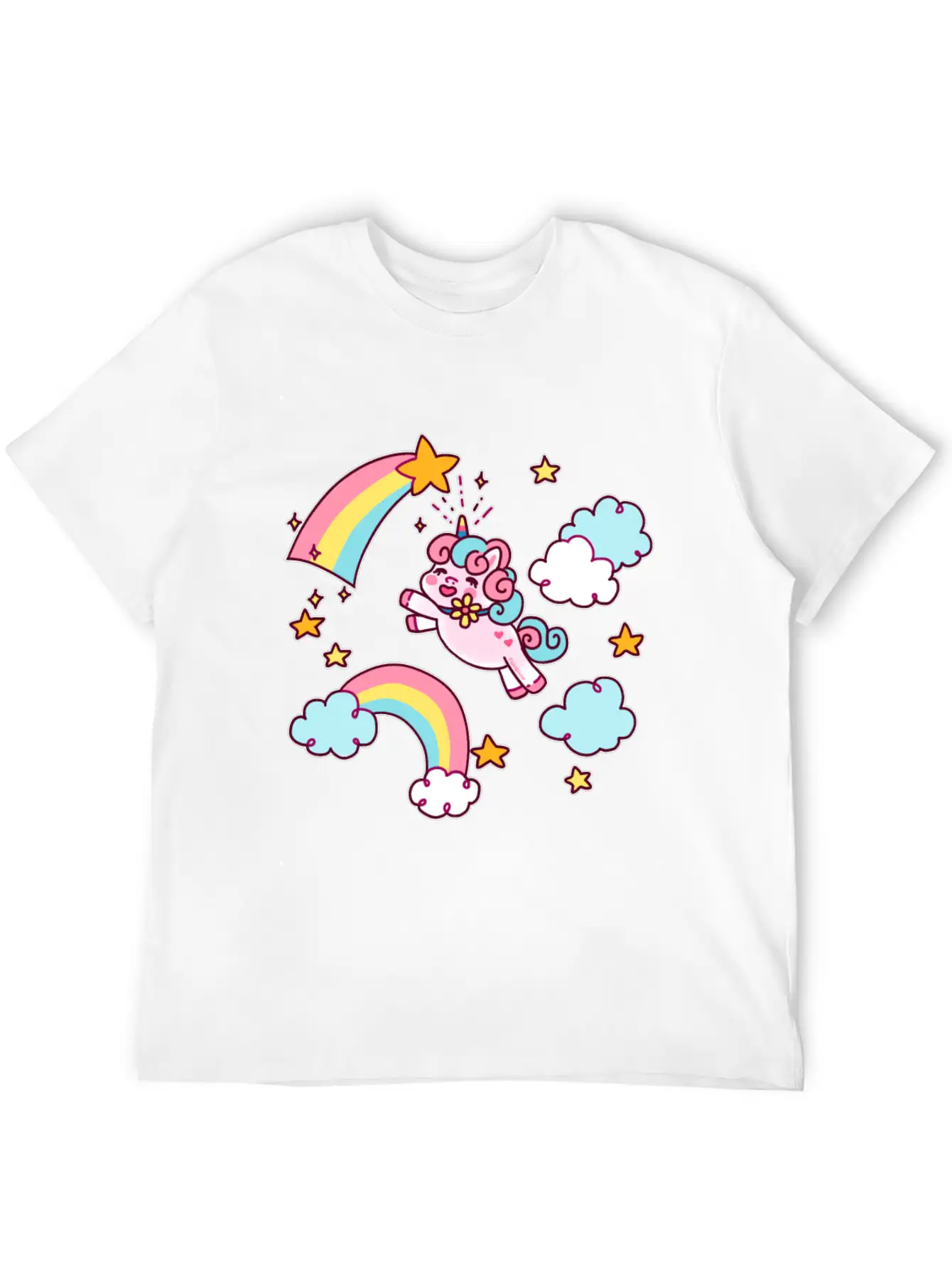 Unicorn Unicorn Rainbow Shooting Star Gift Relaxed Everyday Tee – Lightweight And Durable Cotton