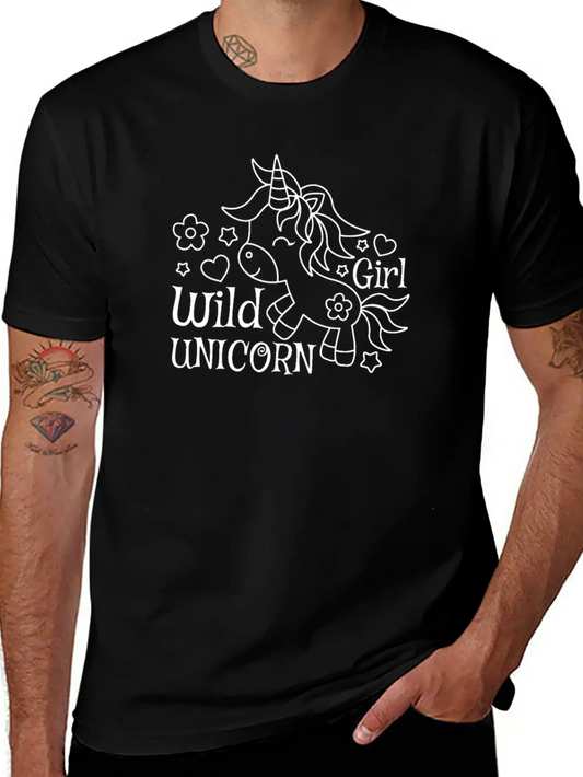 Unicorn Wild Unicorn Girl Modern Fit Casual T-Shirt – Clean And Versatile Design