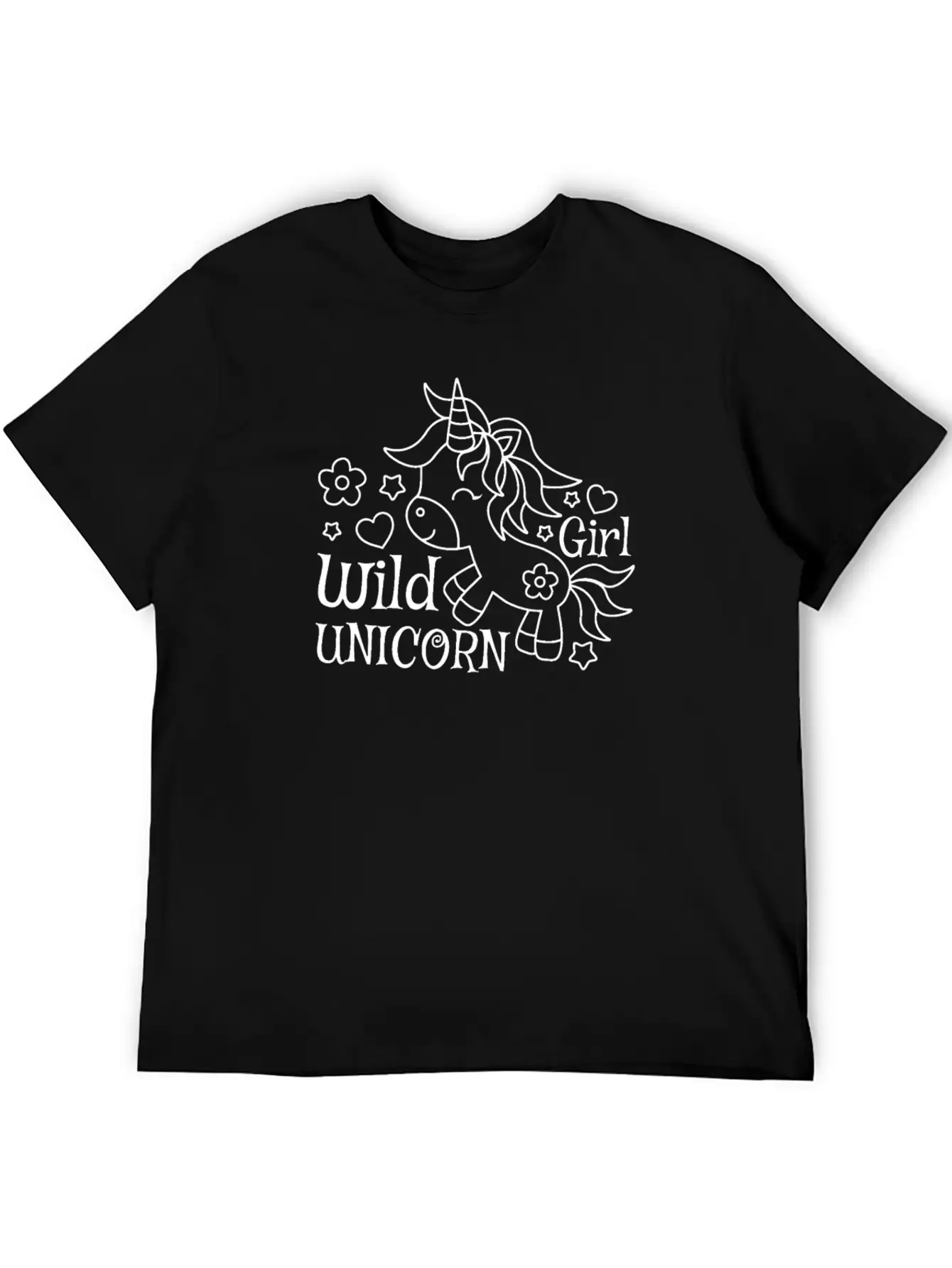 Unicorn Wild Unicorn Girl Modern Fit Casual T-Shirt – Clean And Versatile Design