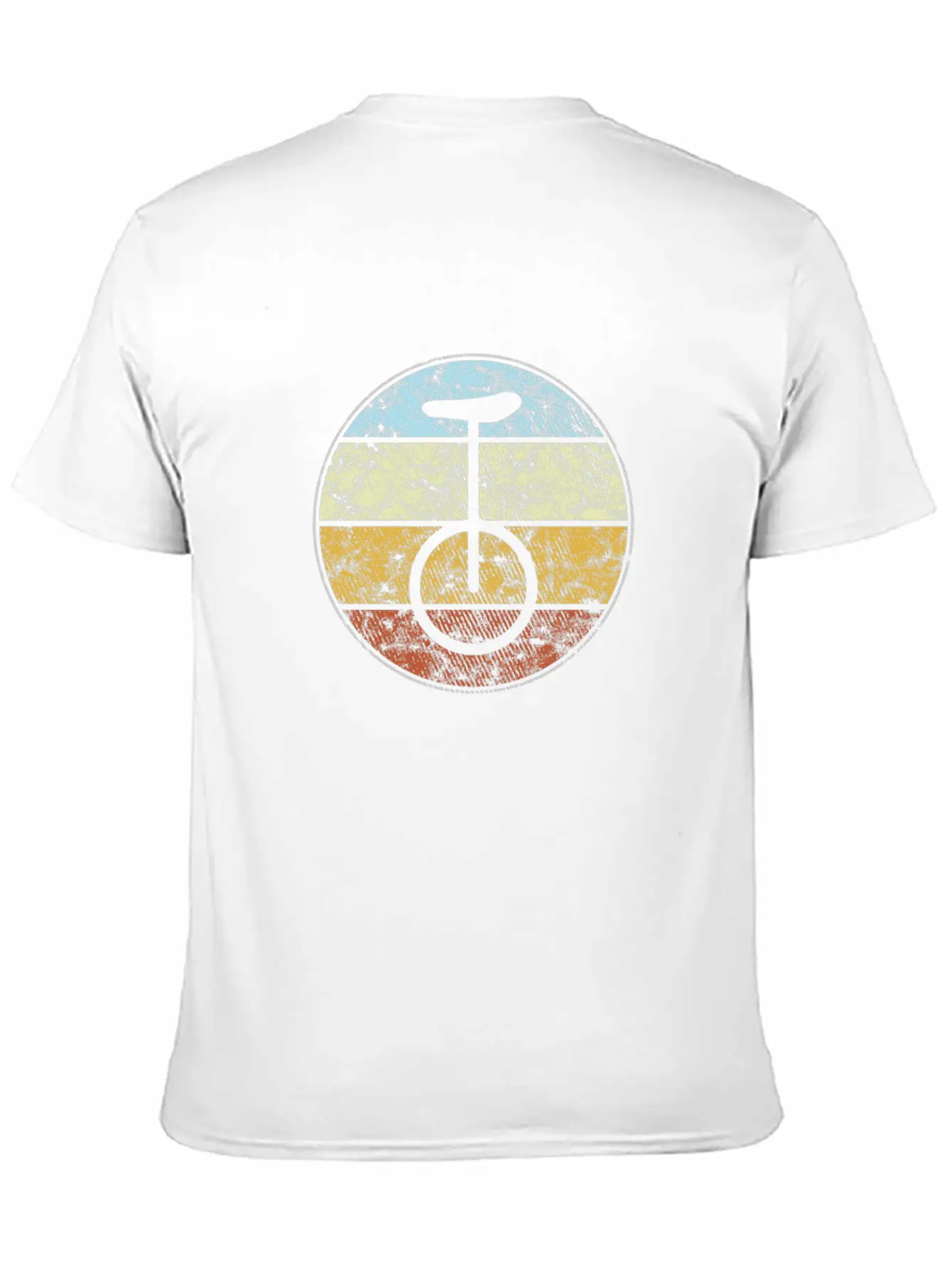 Unicycle Retro Unisex Casual T-Shirt – Clean Design For Daily Comfort