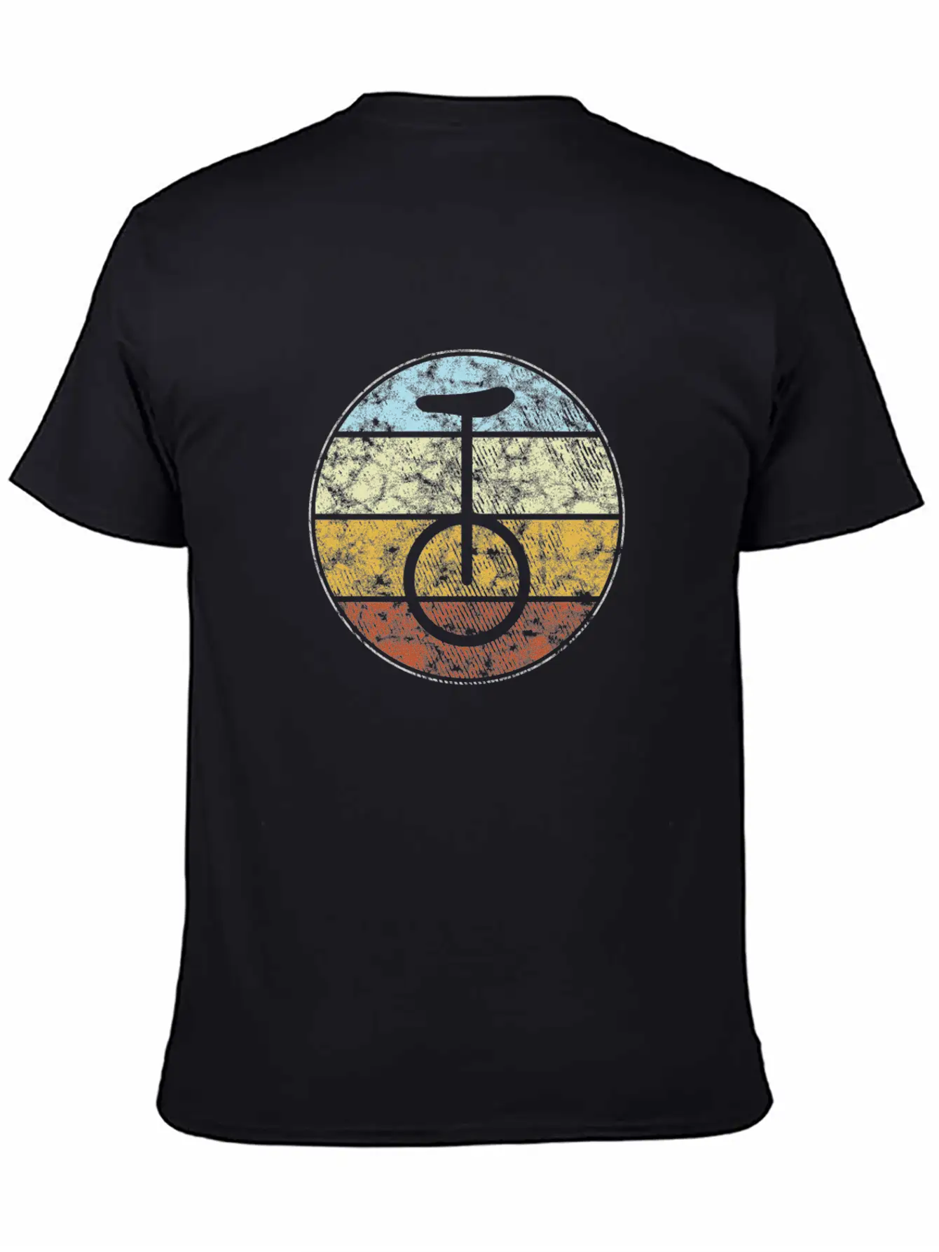 Unicycle Retro Unisex Casual T-Shirt – Clean Design For Daily Comfort