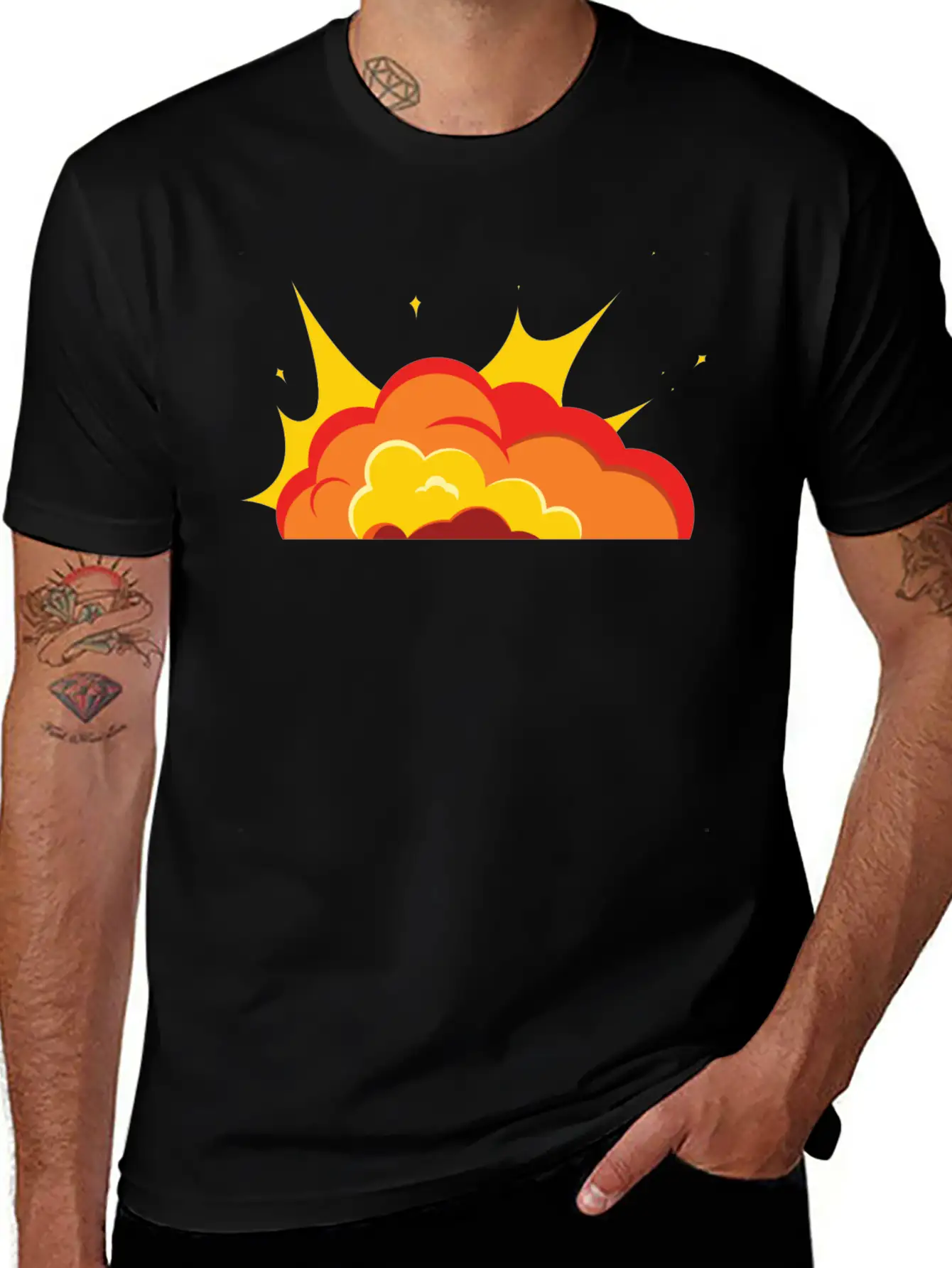 Unique Fire Soft Cotton Short Sleeve Tee – Unisex Wardrobe Staple