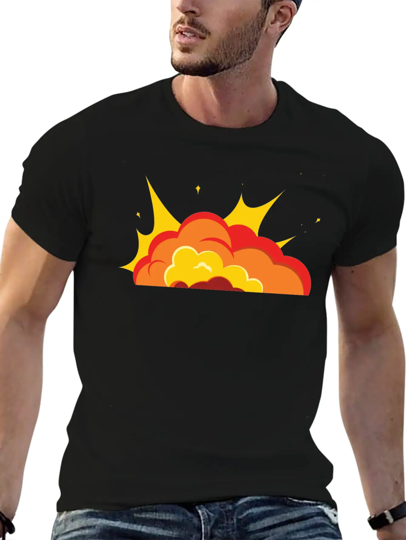 Unique Fire Soft Cotton Short Sleeve Tee – Unisex Wardrobe Staple