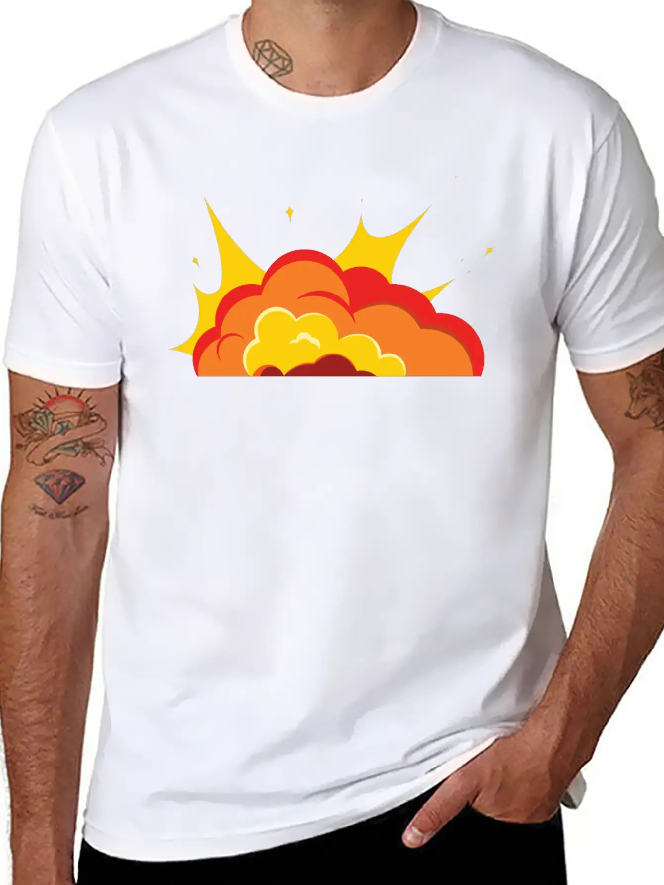 Unique Fire Soft Cotton Short Sleeve Tee – Unisex Wardrobe Staple