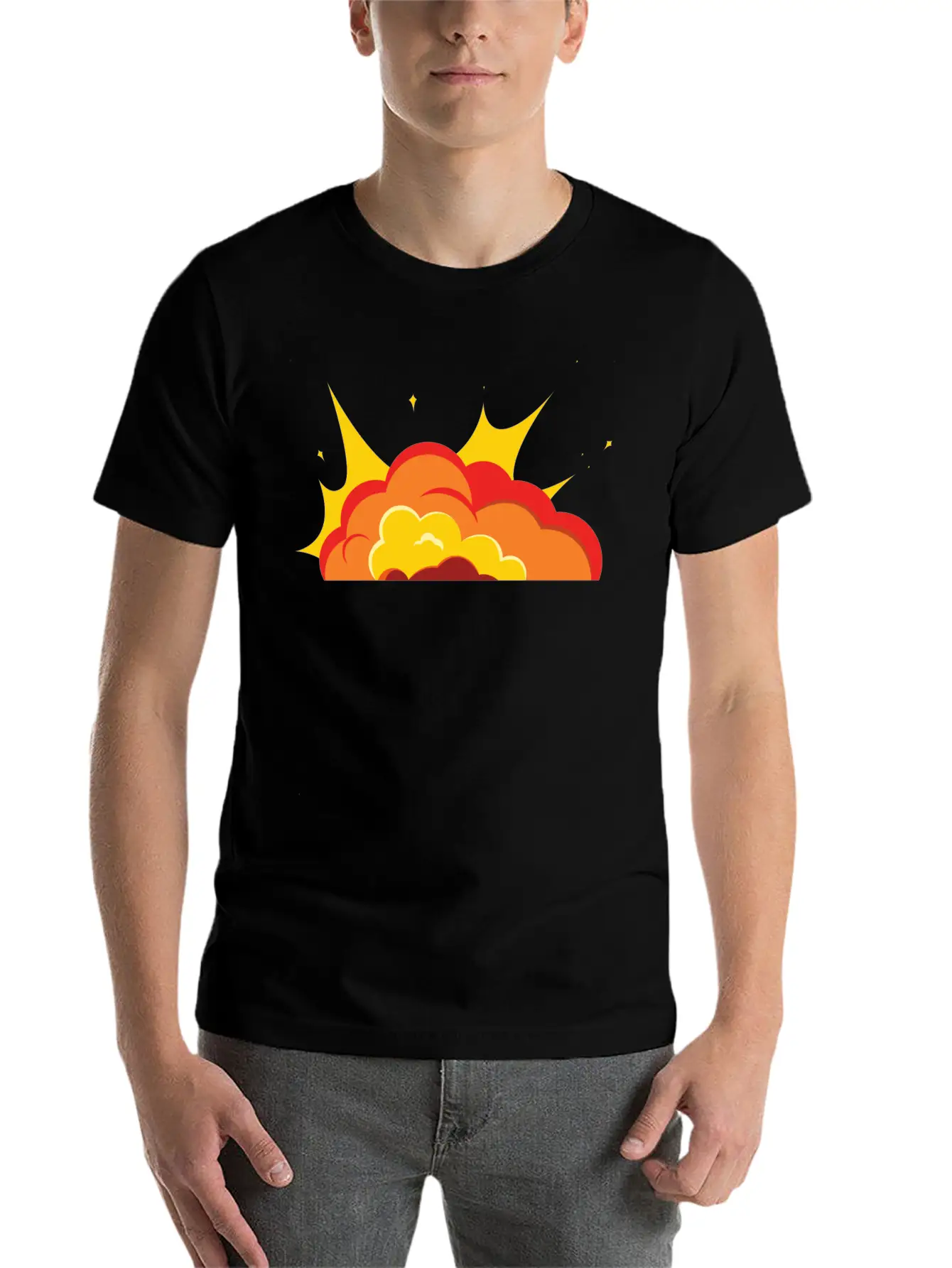 Unique Fire Soft Cotton Short Sleeve Tee – Unisex Wardrobe Staple