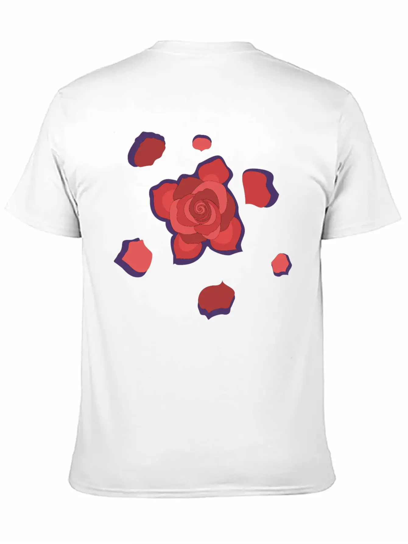 Unique Rose Essential Cotton Tee For Daily Outfits – Unisex Style