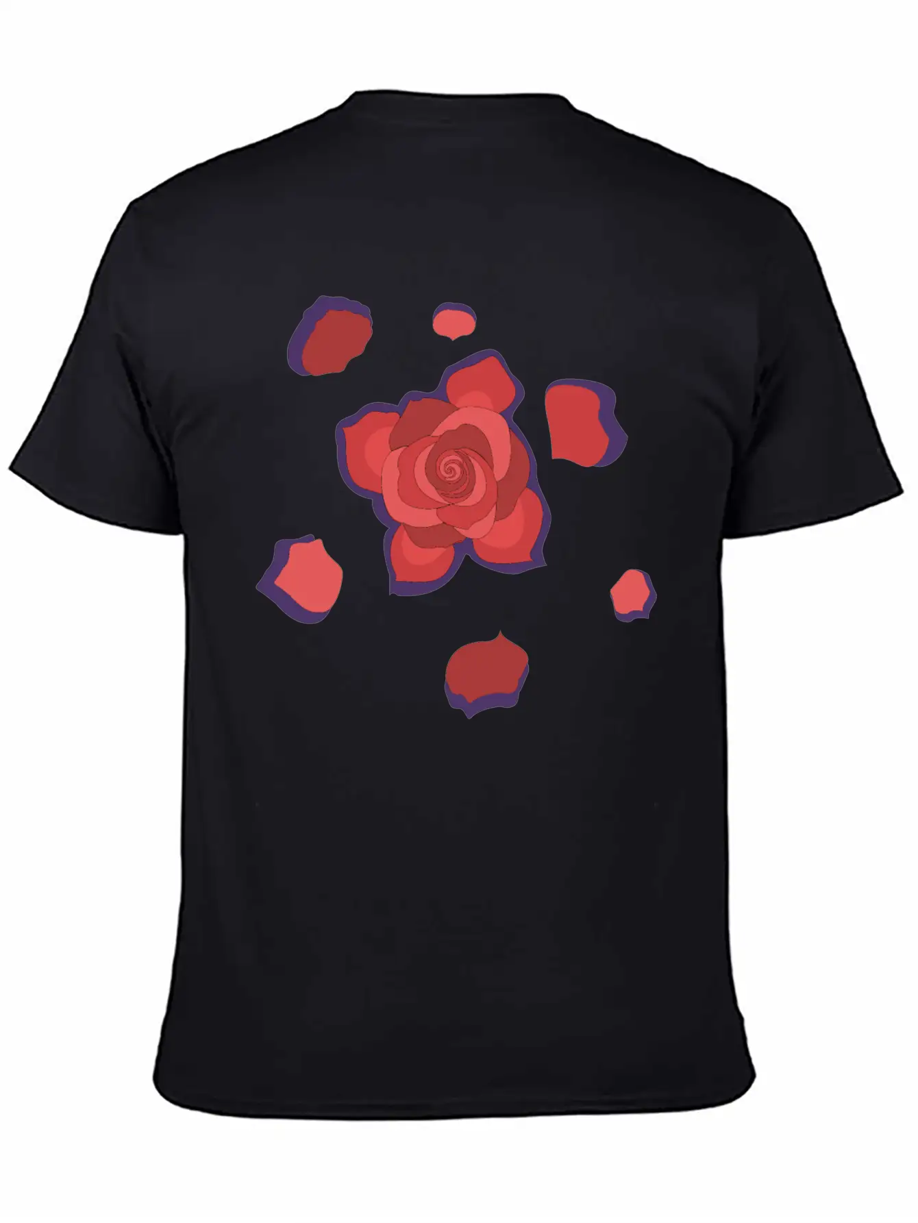 Unique Rose Essential Cotton Tee For Daily Outfits – Unisex Style