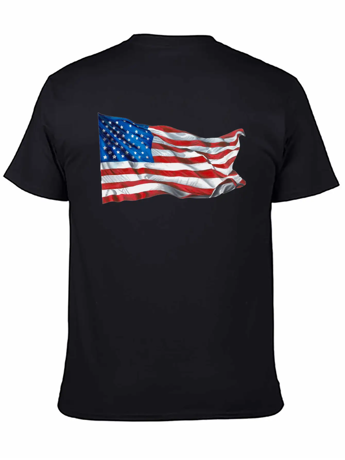 United States Of America Flag Relaxed Everyday Tee – Lightweight And Durable Cotton